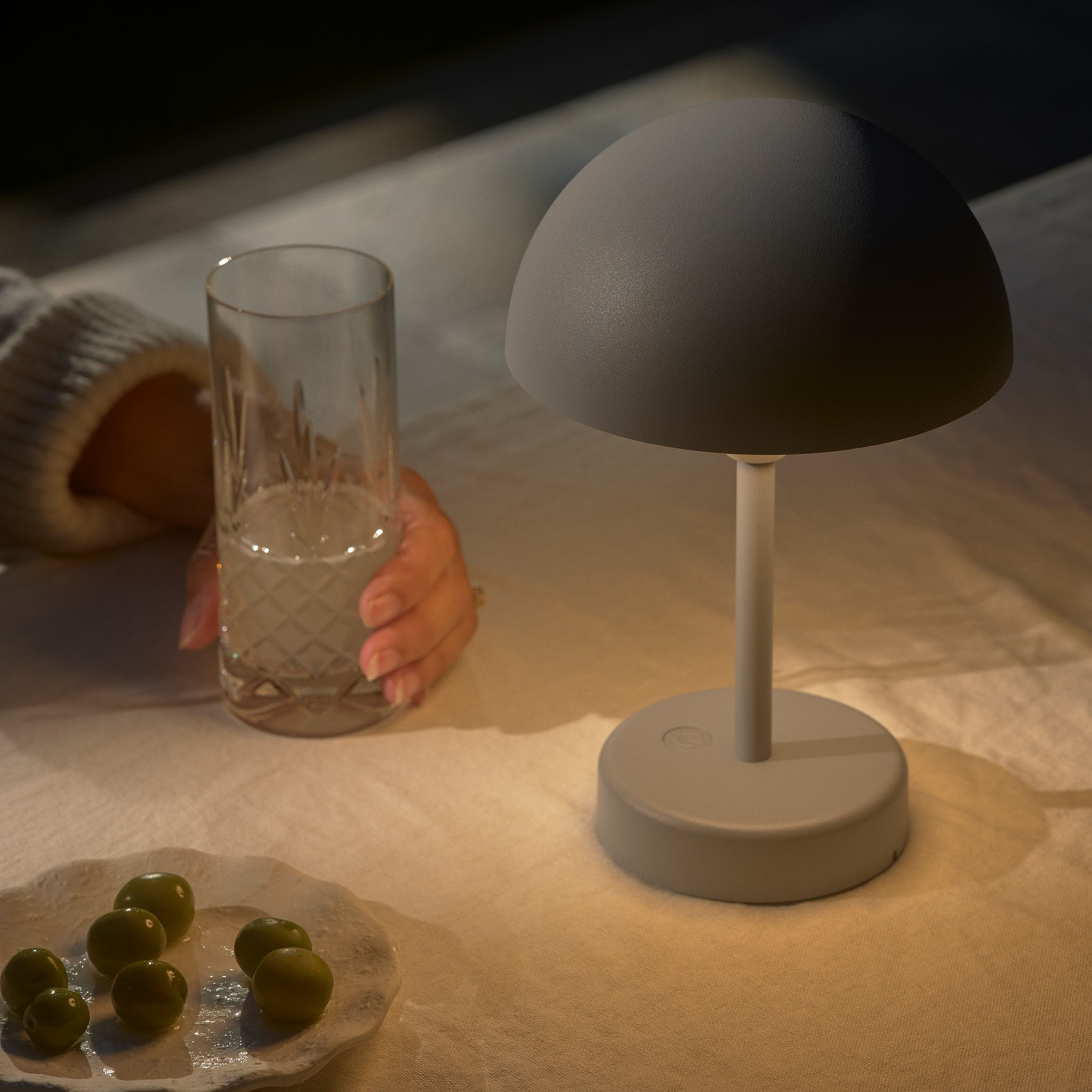 Nordlux Ellen To-Go Portabel Bordlampe Grå 25cm