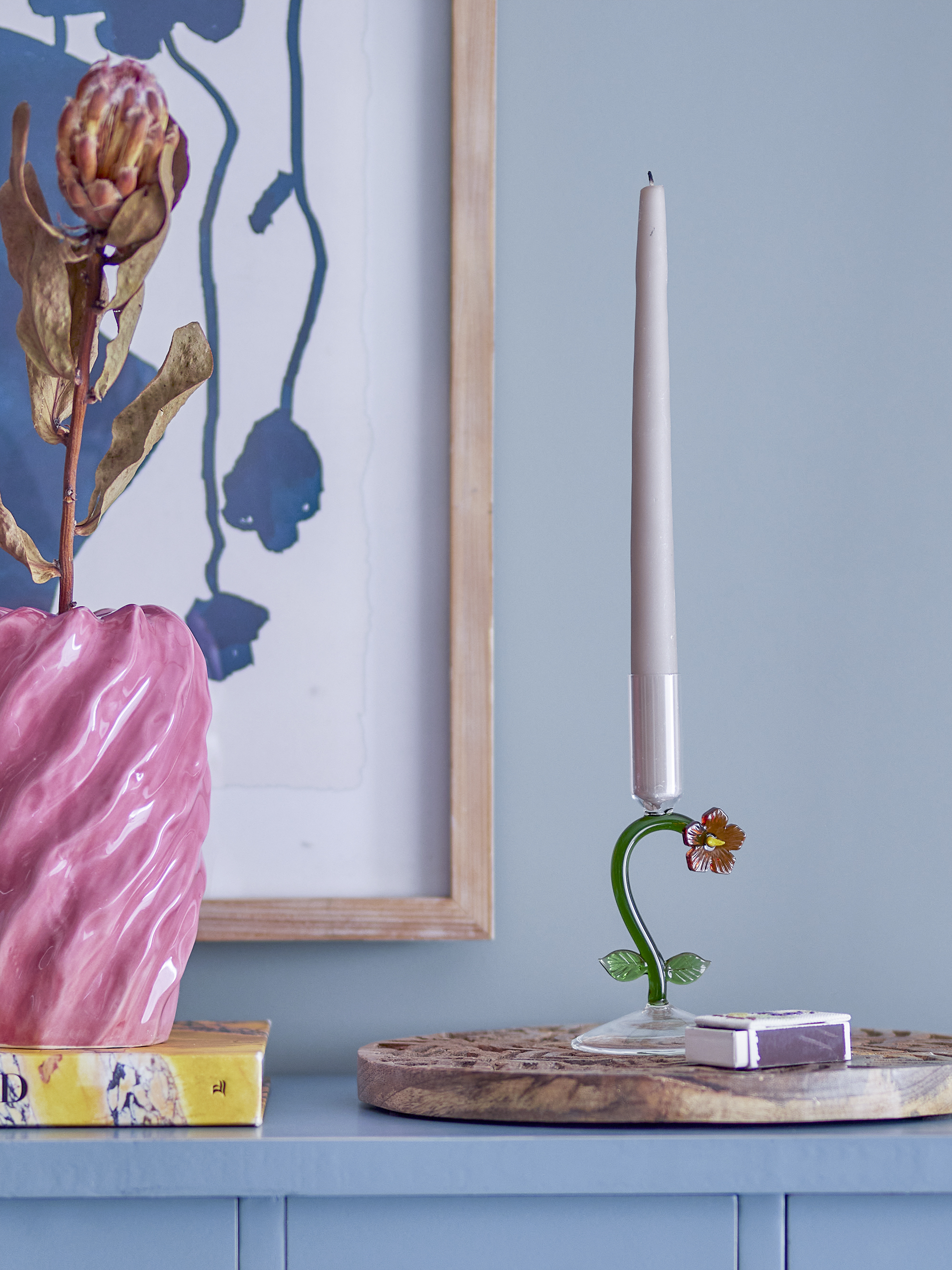 Bloomingville Vesper Ljusstake Orange 17cm