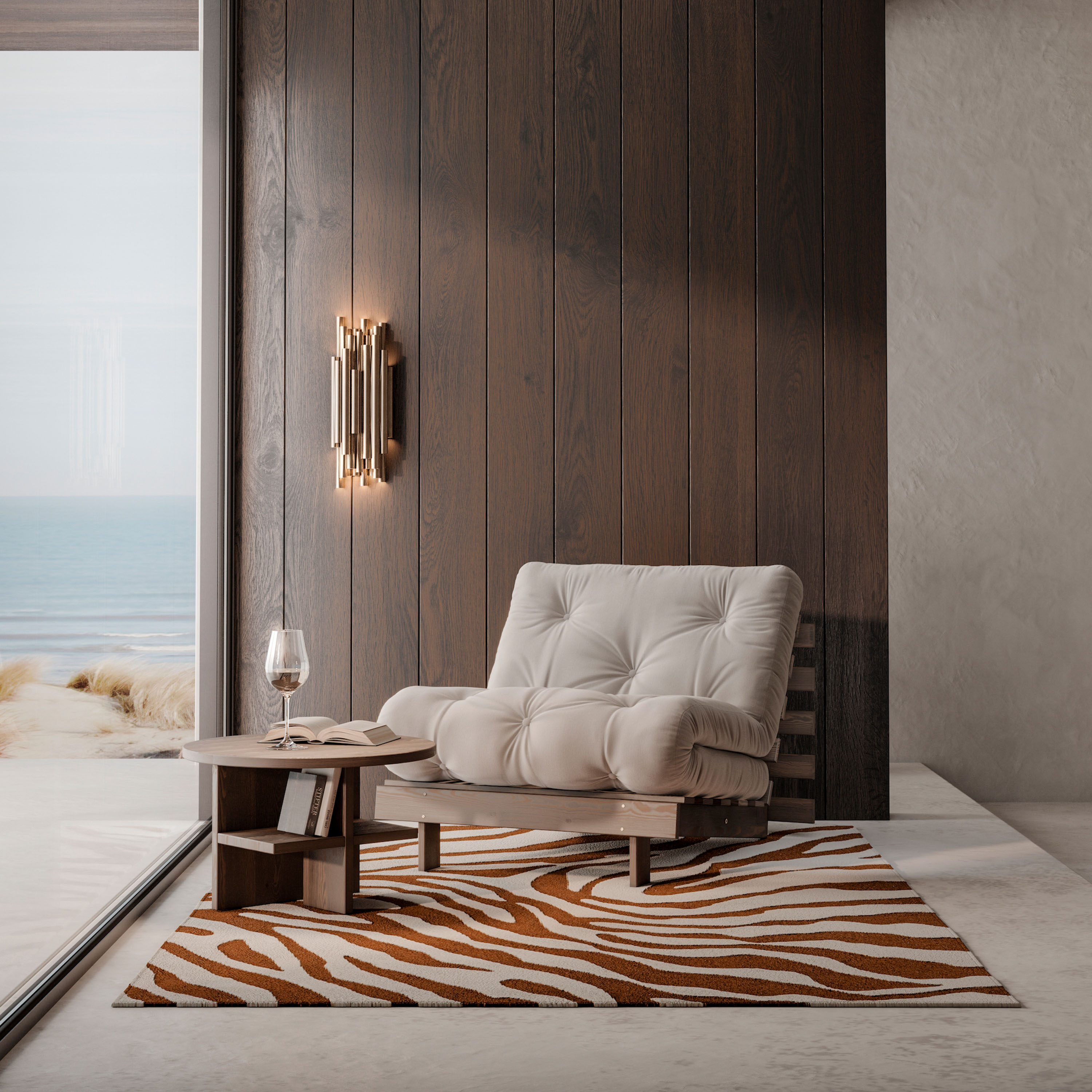 Karup Design Roots Nojatuoli Ruskea/Mocca 90cm