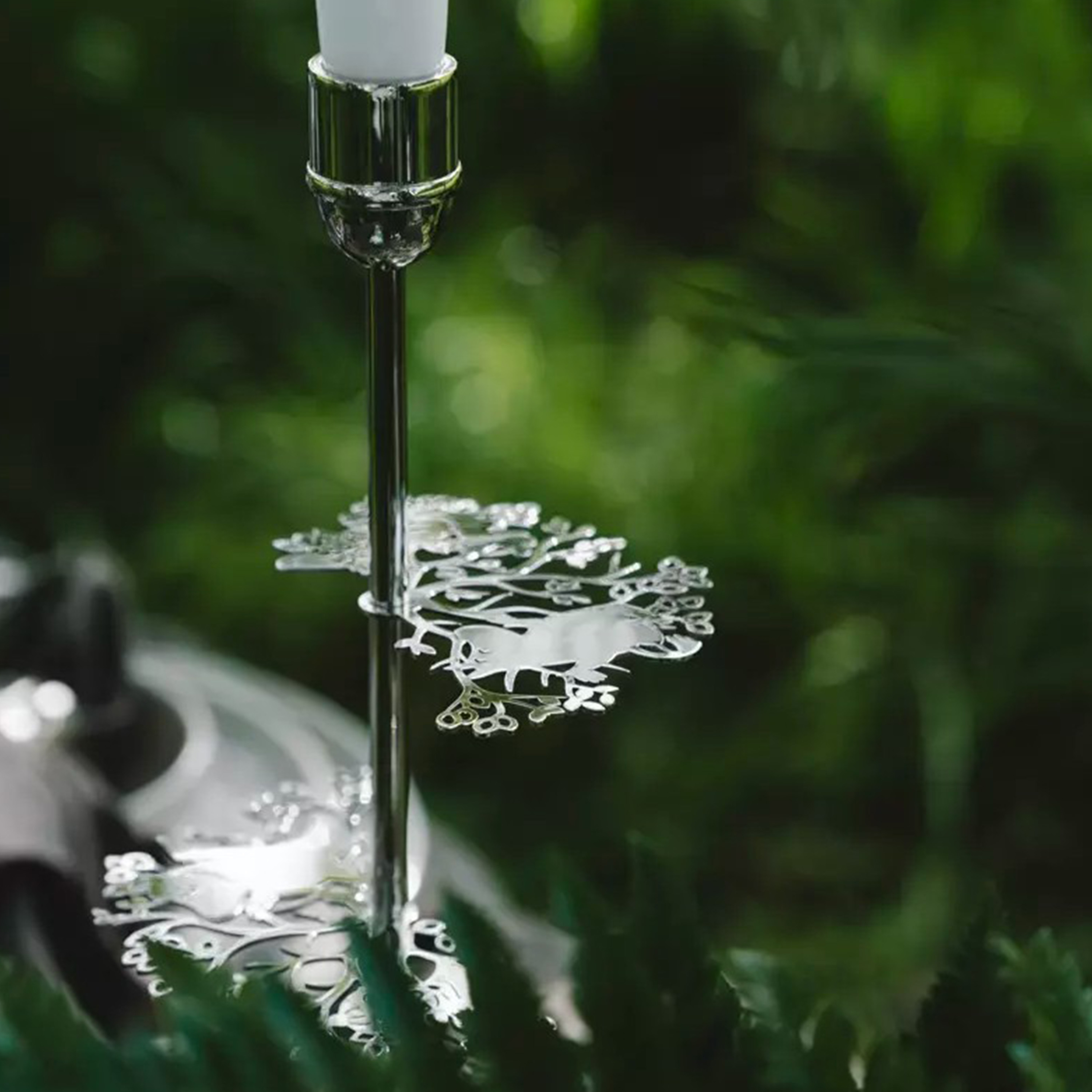 Hilke Collection Hilke X Muumi No.2 Kynttilänjalka Hopea 40cm