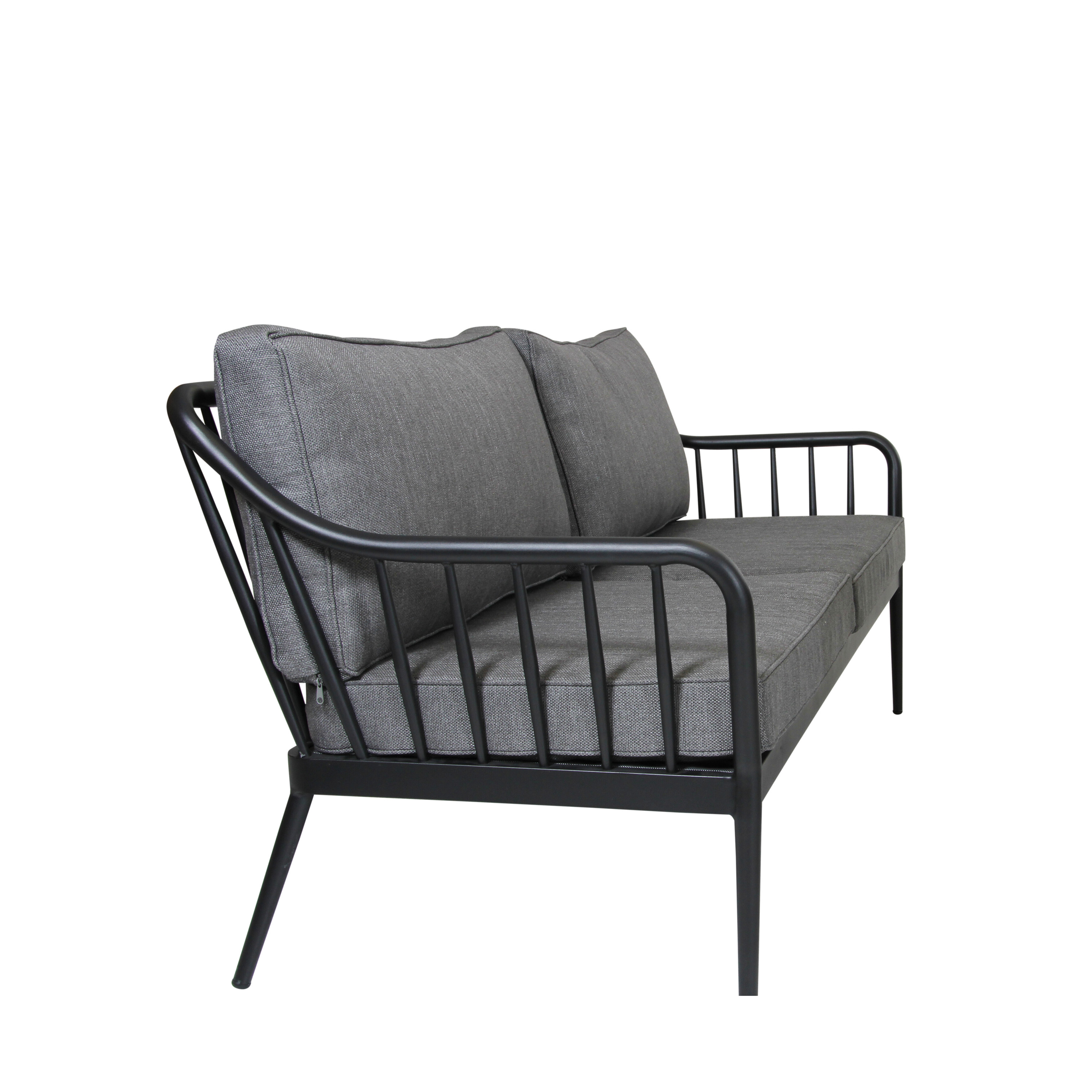 Brafab Coleville 3-sits Soffa Svart/Grå