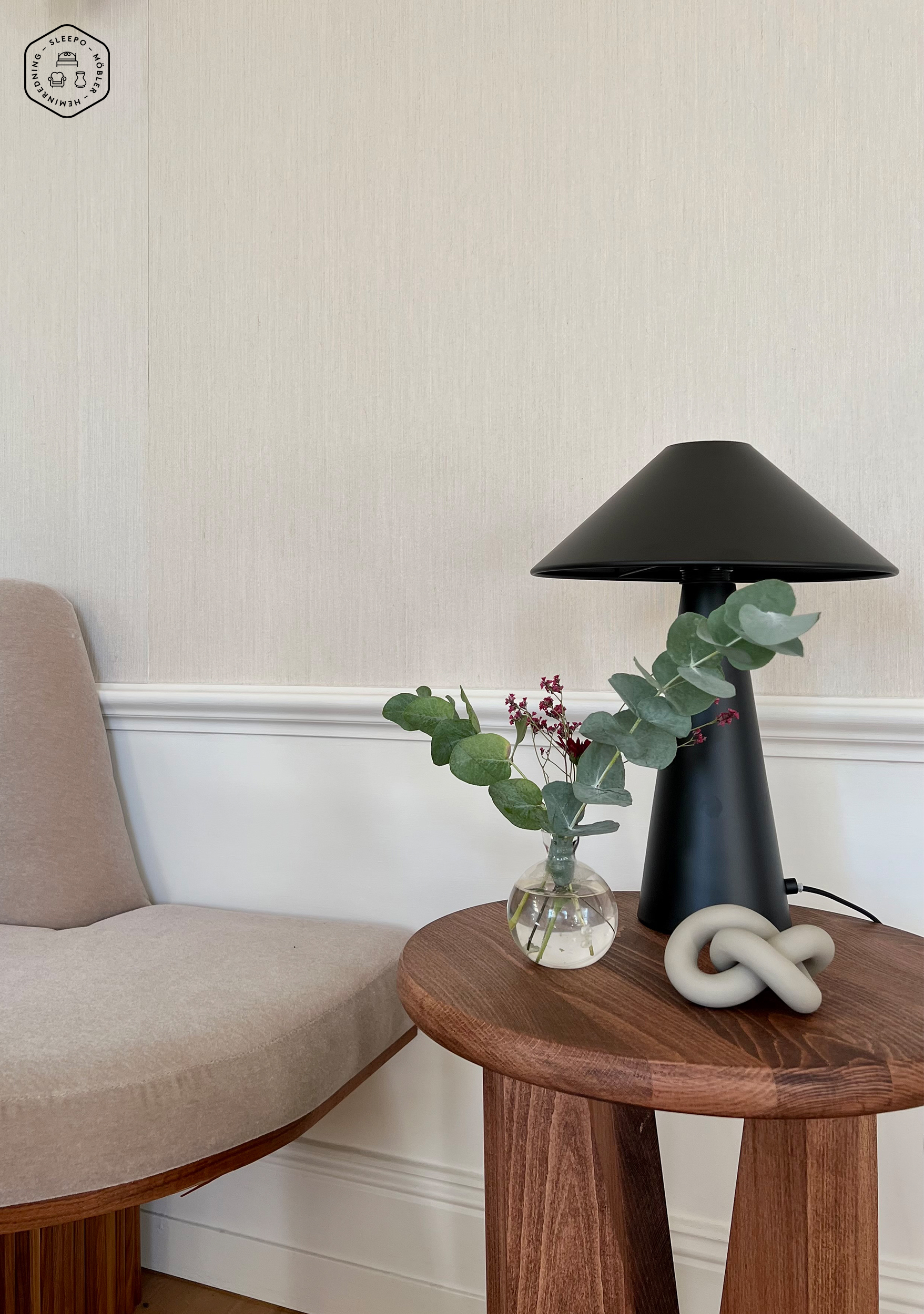 Globen Lighting Cannes Tischlampe Schwarz