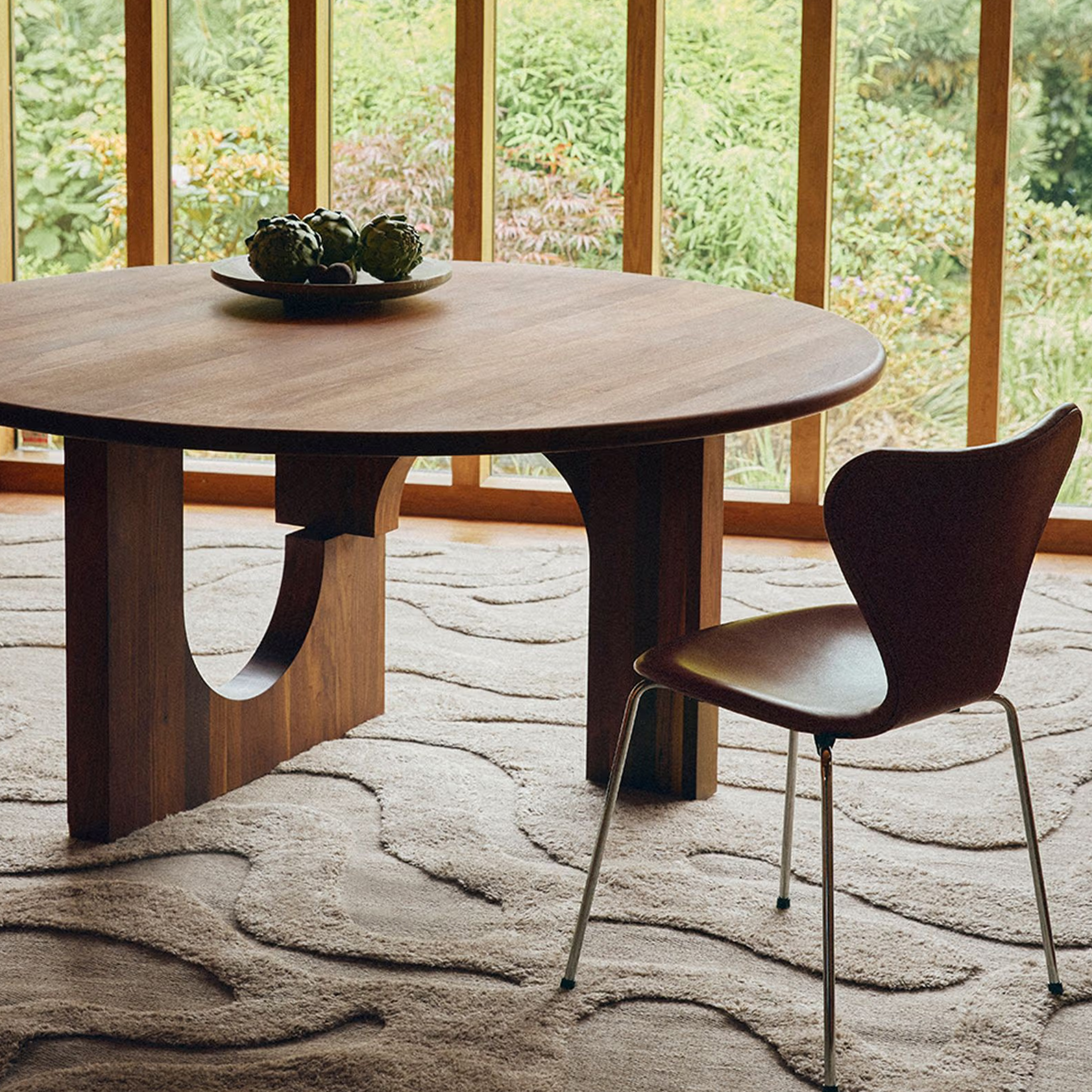 Tinted Norlander Wollteppich Beige/Melange 200x300