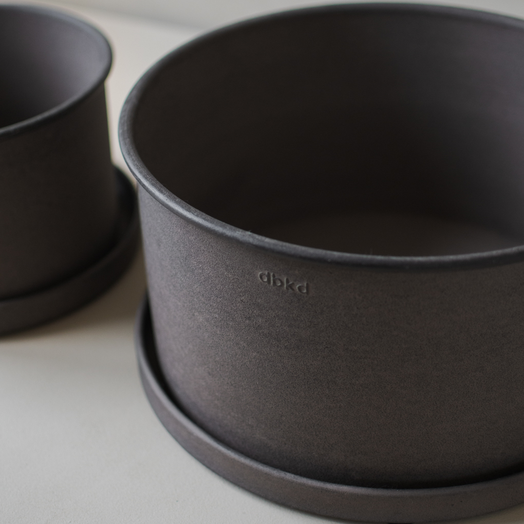 DBKD Plant Schüssel Blumentopf Braun 2er-Pack