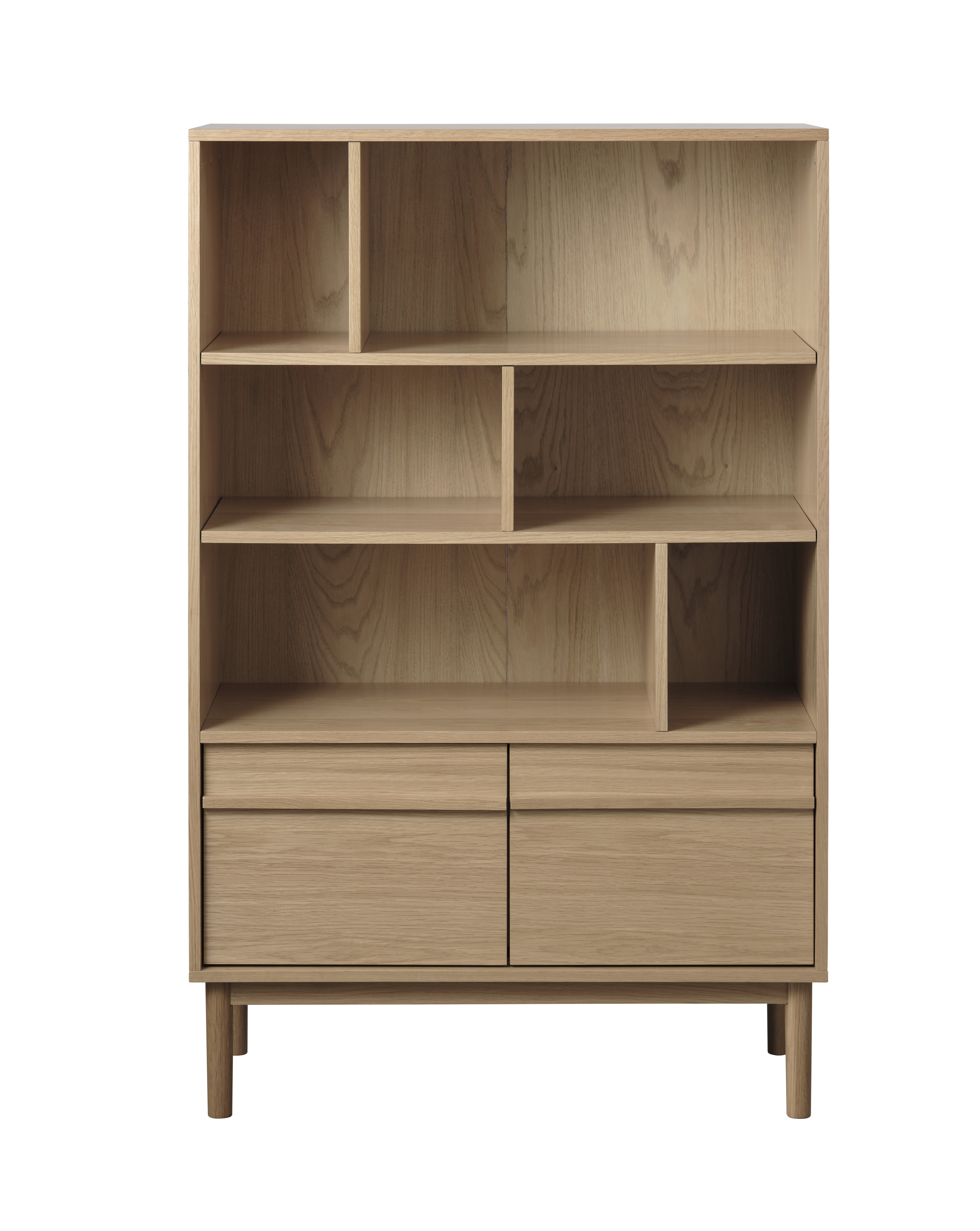 Sleepo Collection - Andrea Bokhylla Natural Oak 140cm - Trä