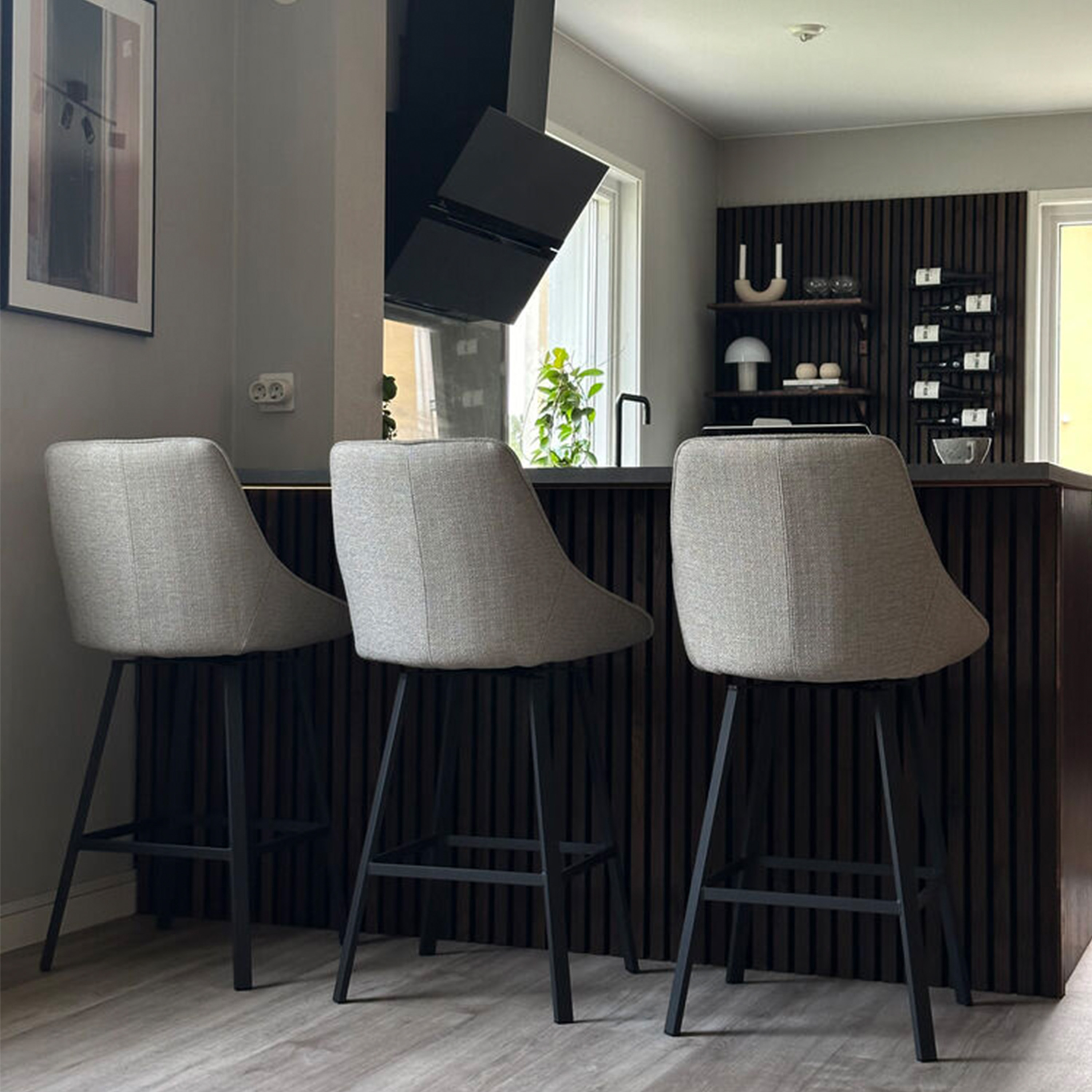 Rowico Home Alison Barstol Beige/Svart