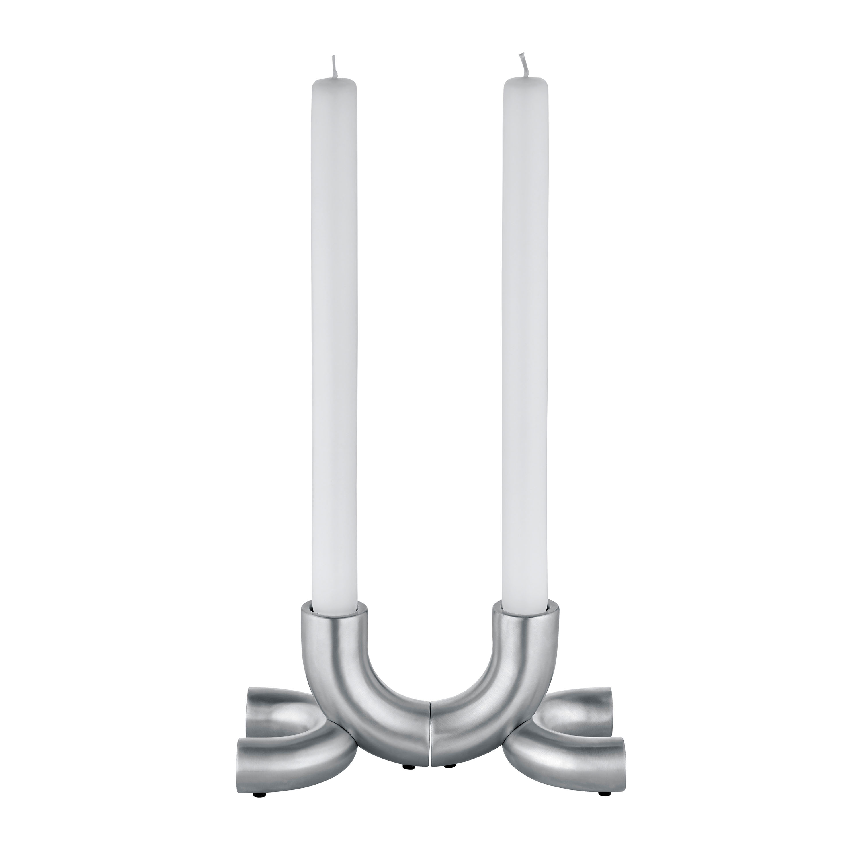 Blomus Doodle Ljusstake Matt Silver 2-pack