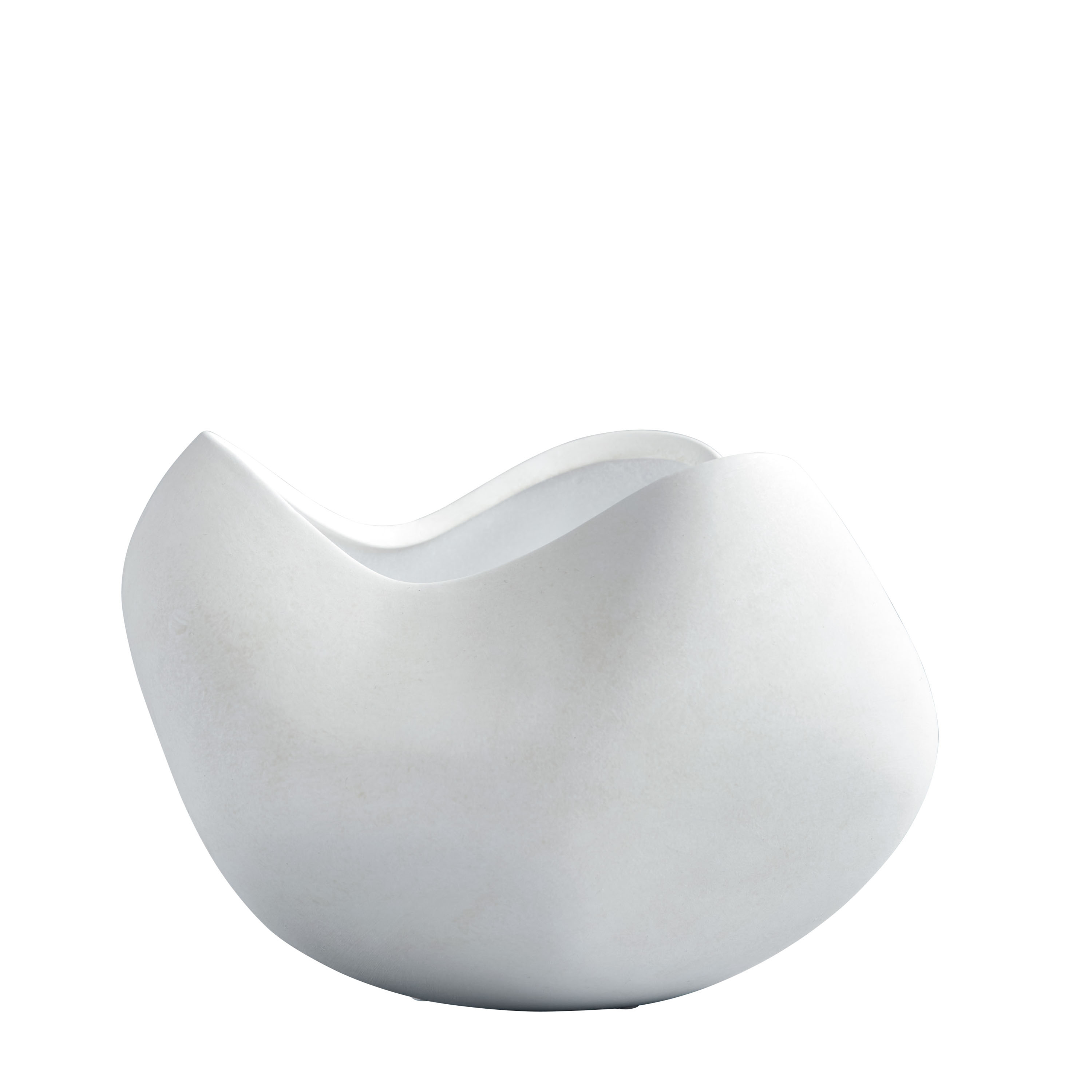 101 Copenhagen - Curve Skål Bone White Big - Hvit  - Skåler