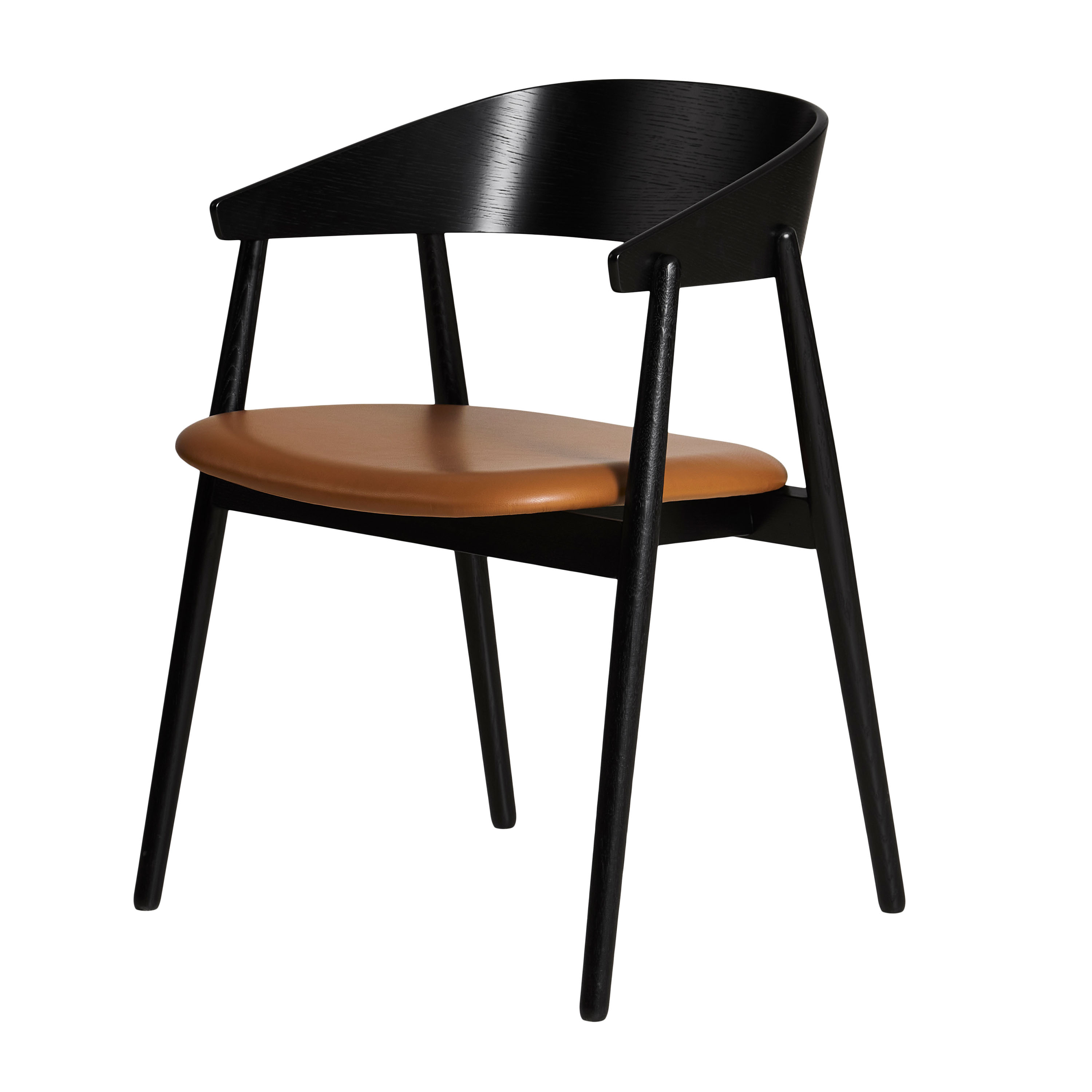 Andersen Furniture AC2 Armstol Svart Eik/Cognac Lær