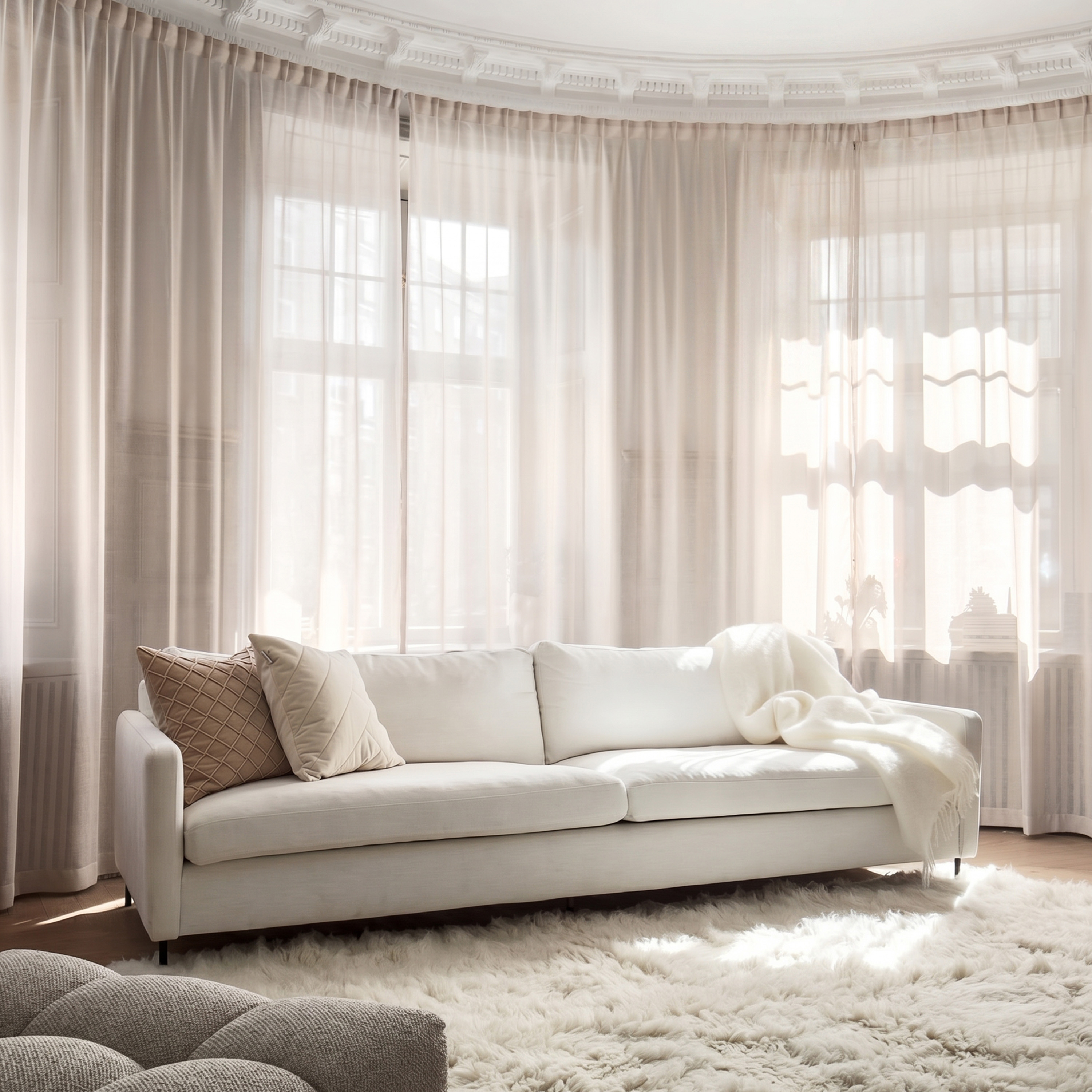 Sleepo Collection Åre 4-Sitzer Sofa Weiß 257cm