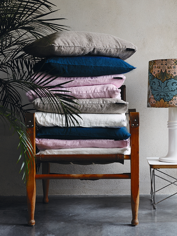 Lovely Linen Lovely Kissenbezug Leinen Hellgrau 60x60