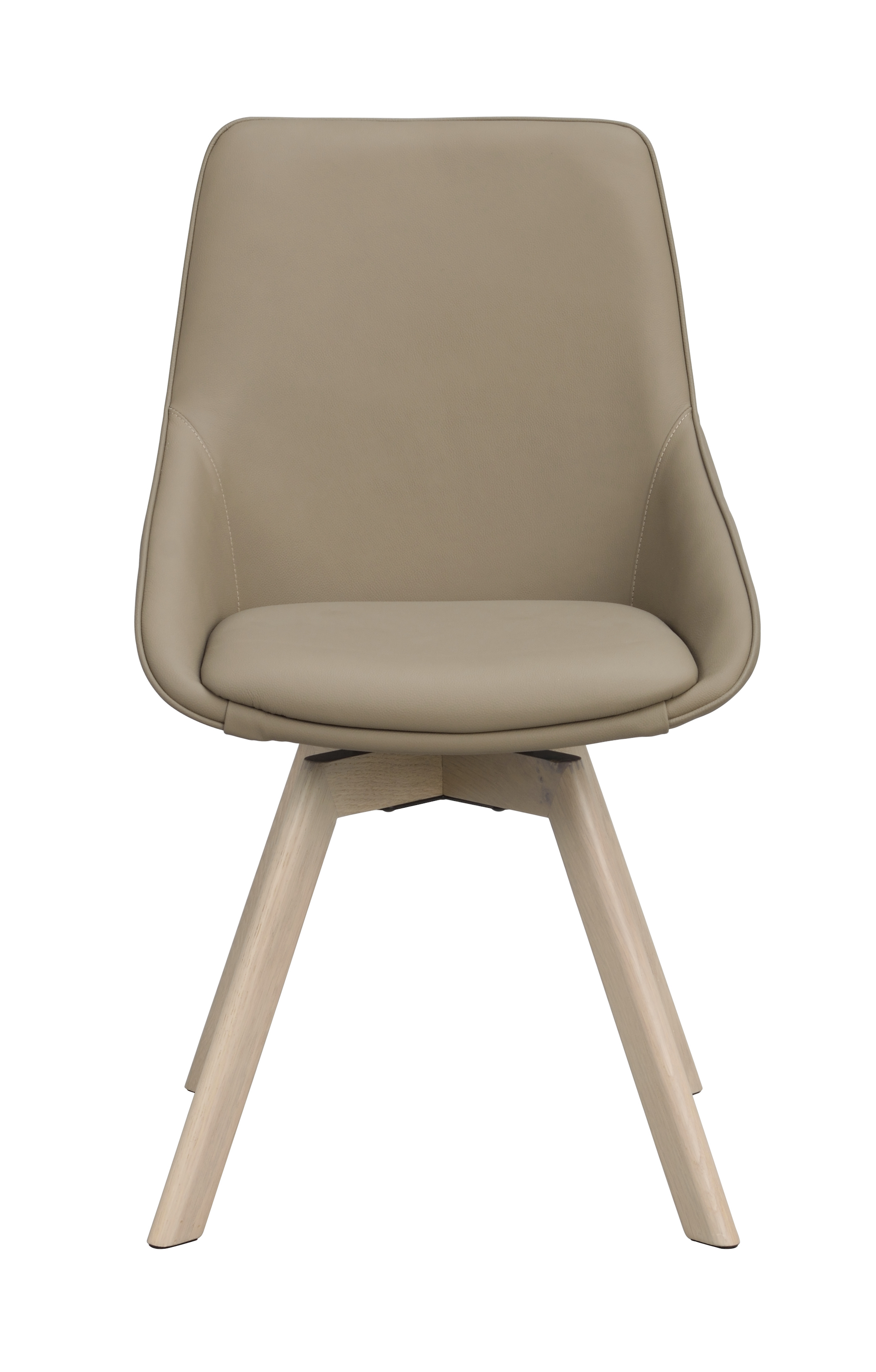 Rowico Home Alison Matstol Beige Läder/Vitpigmenterad