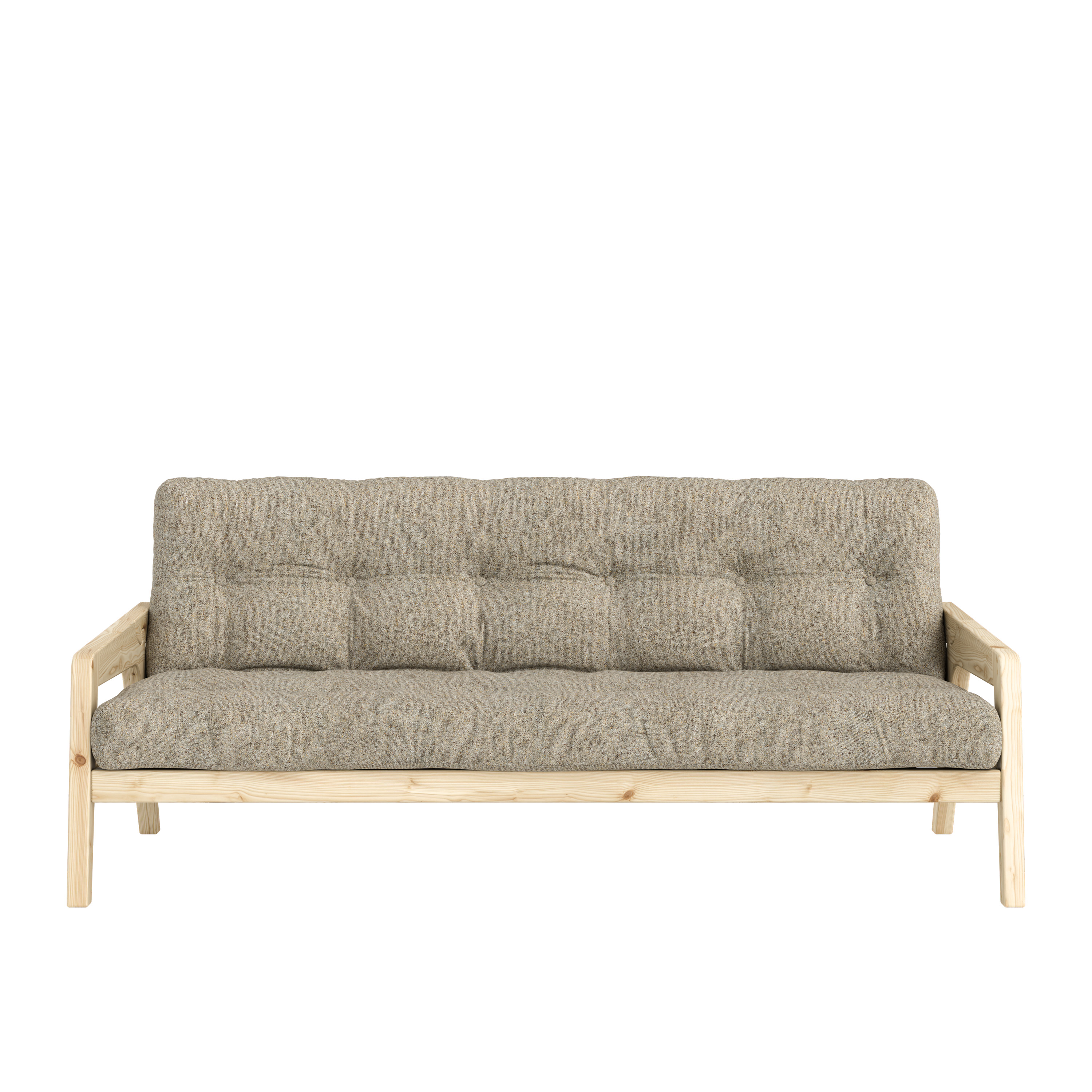 Grab Bäddsoffa Clear Lacquered/Warm Sand 204cm