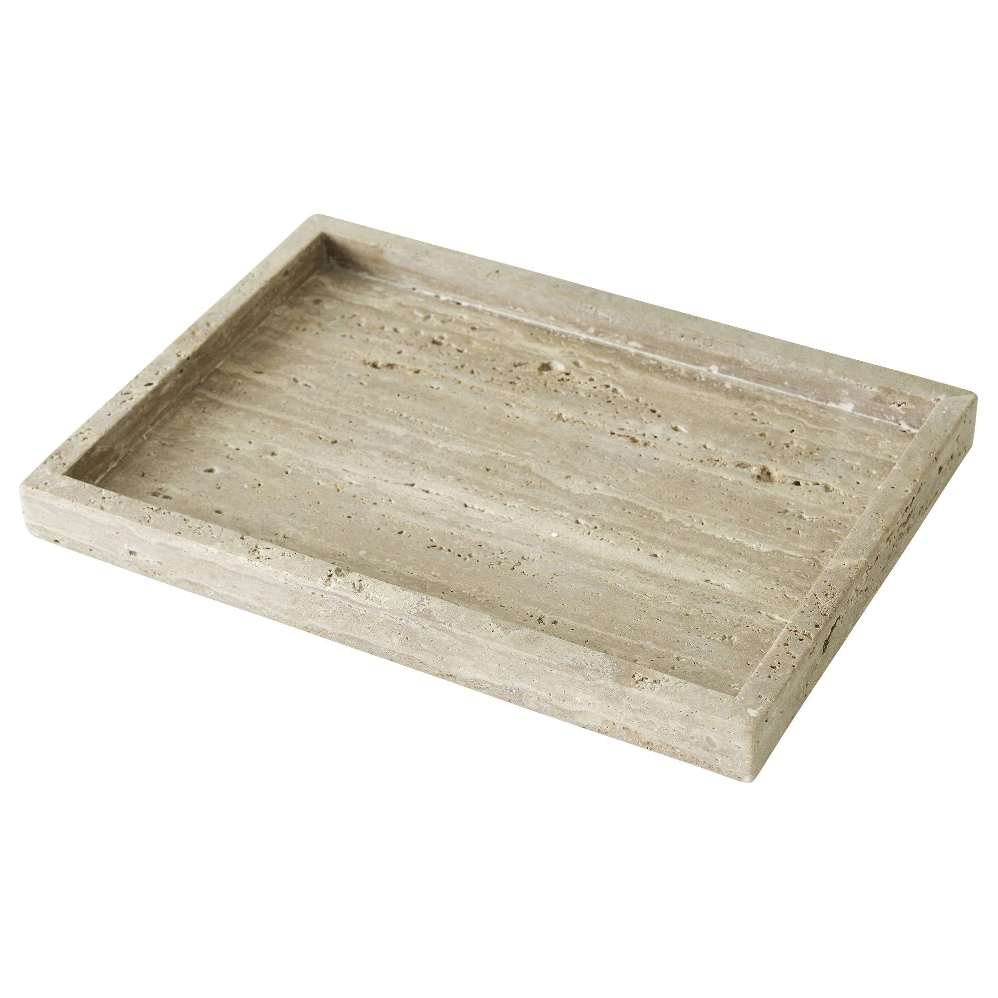 Jakobsdals Mae Rechteckiger Fat Travertin