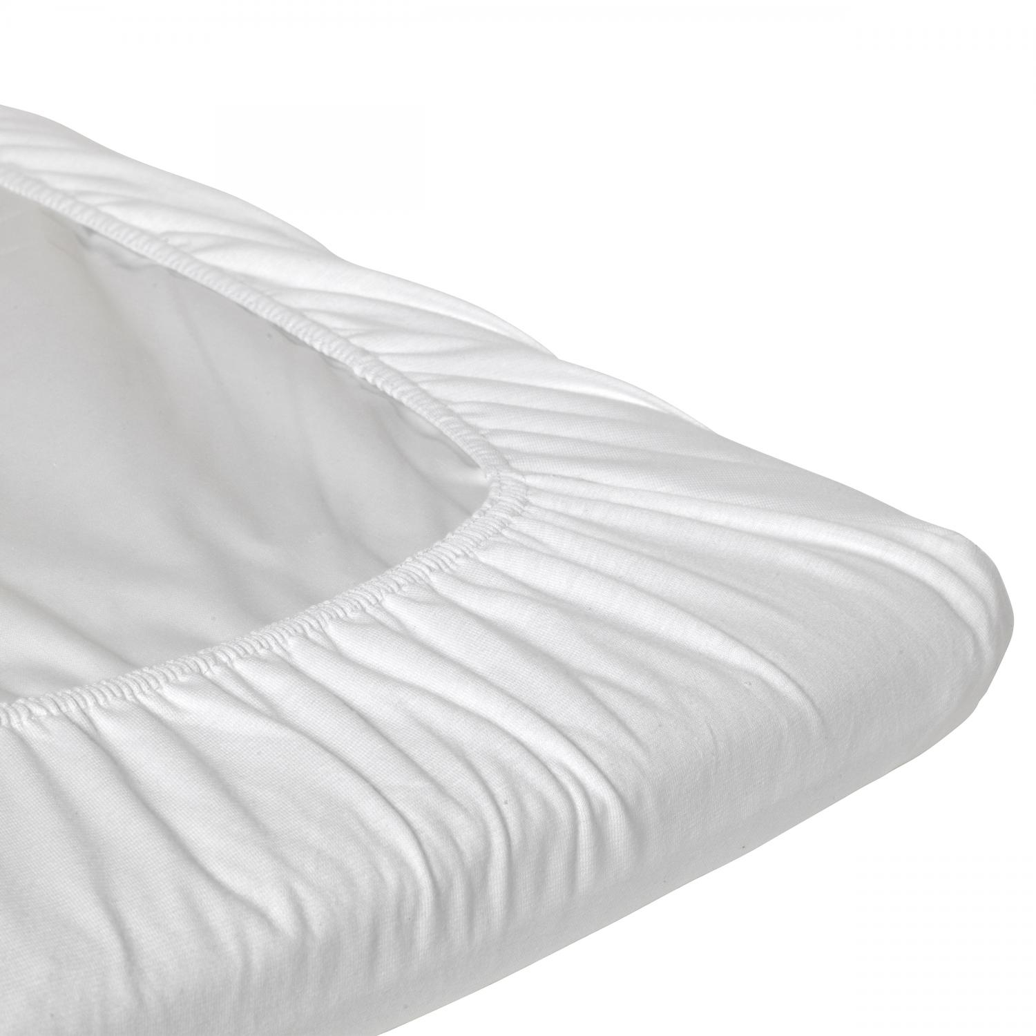 Organic Basic Formsytt Underlakan Jersey Vit Vagga