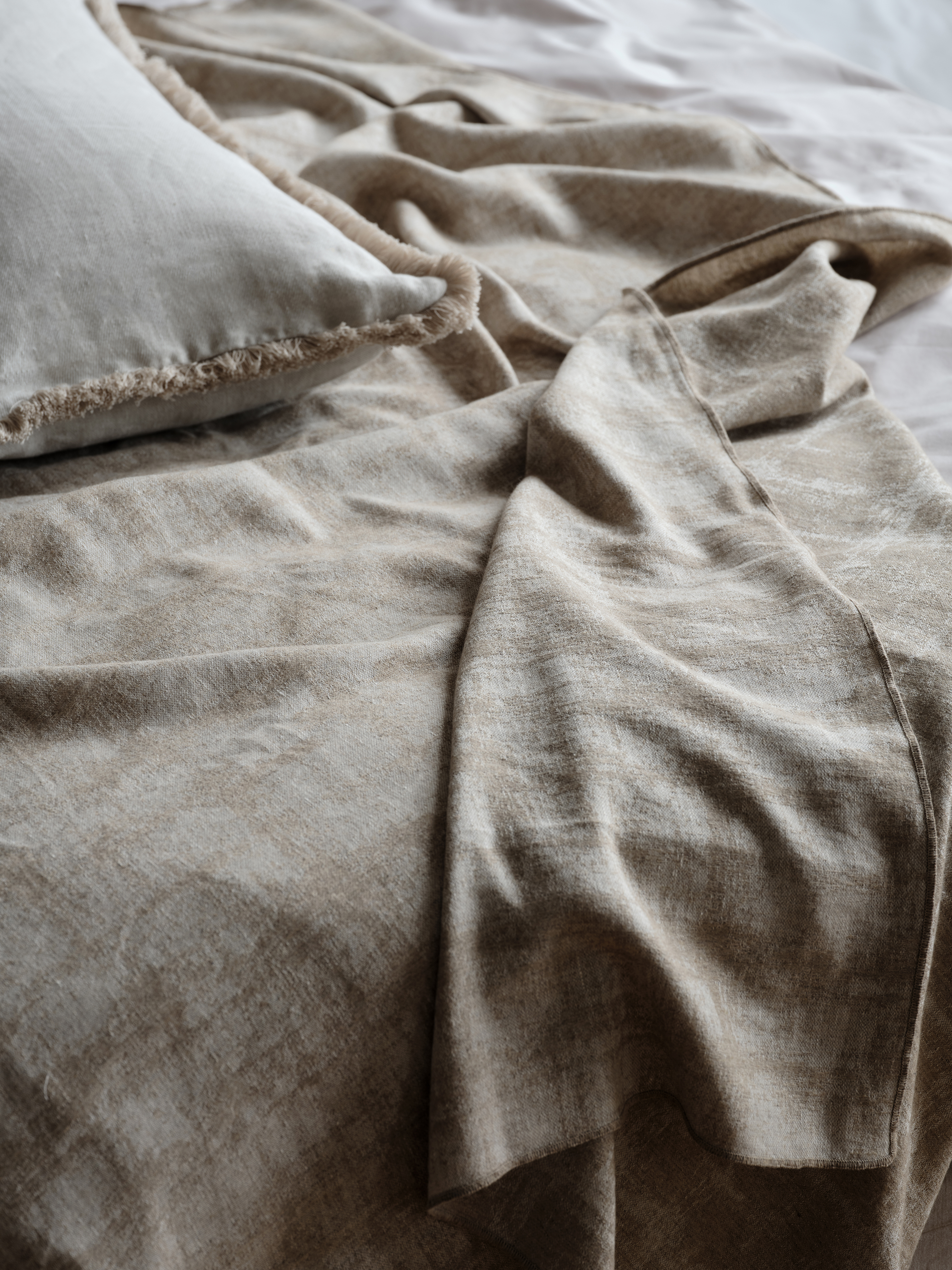 Mille Notti Pienza Tyynynpäällinen Pellavaa Beige/Beige 40x80