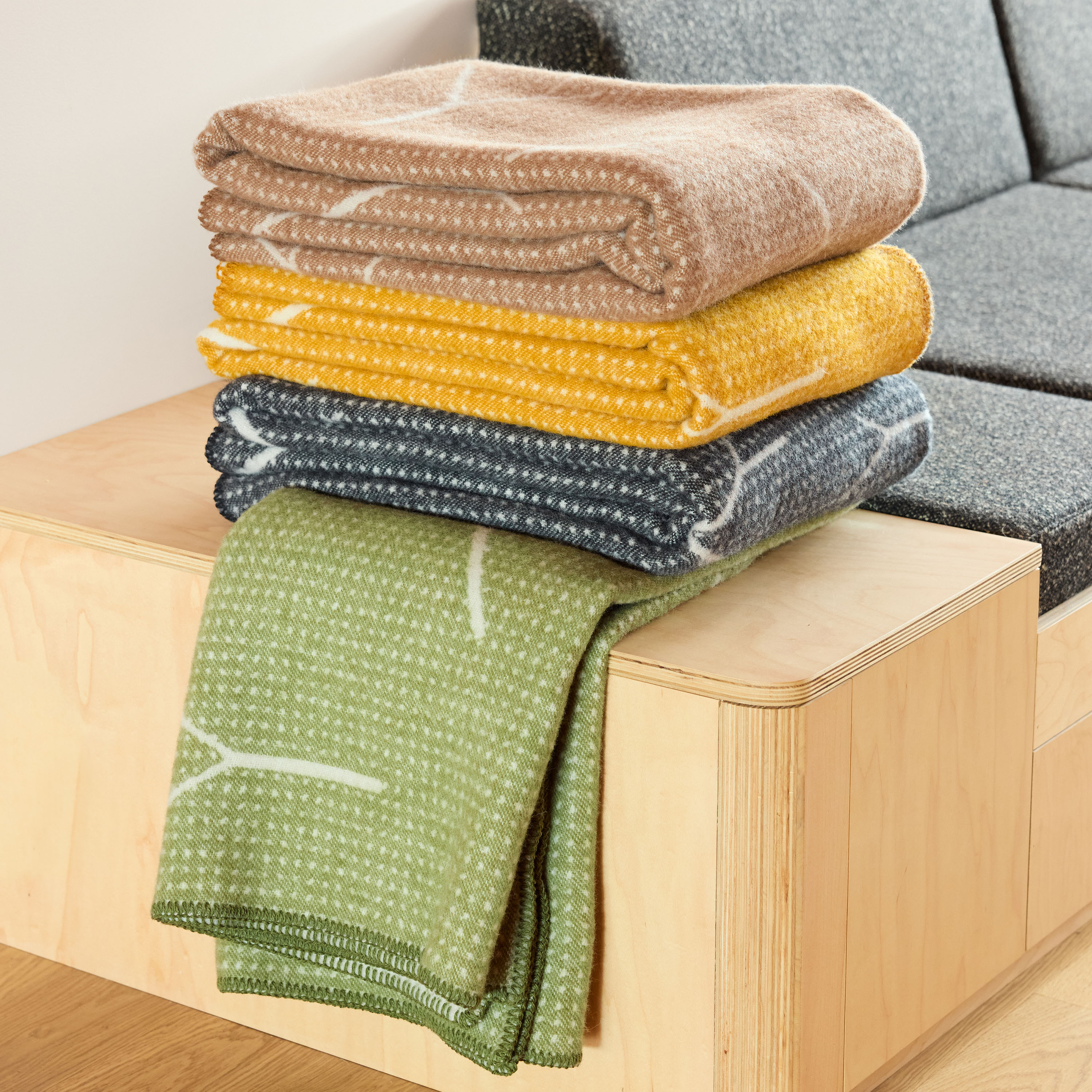 Northern Fall Pledd Grønn 130x170