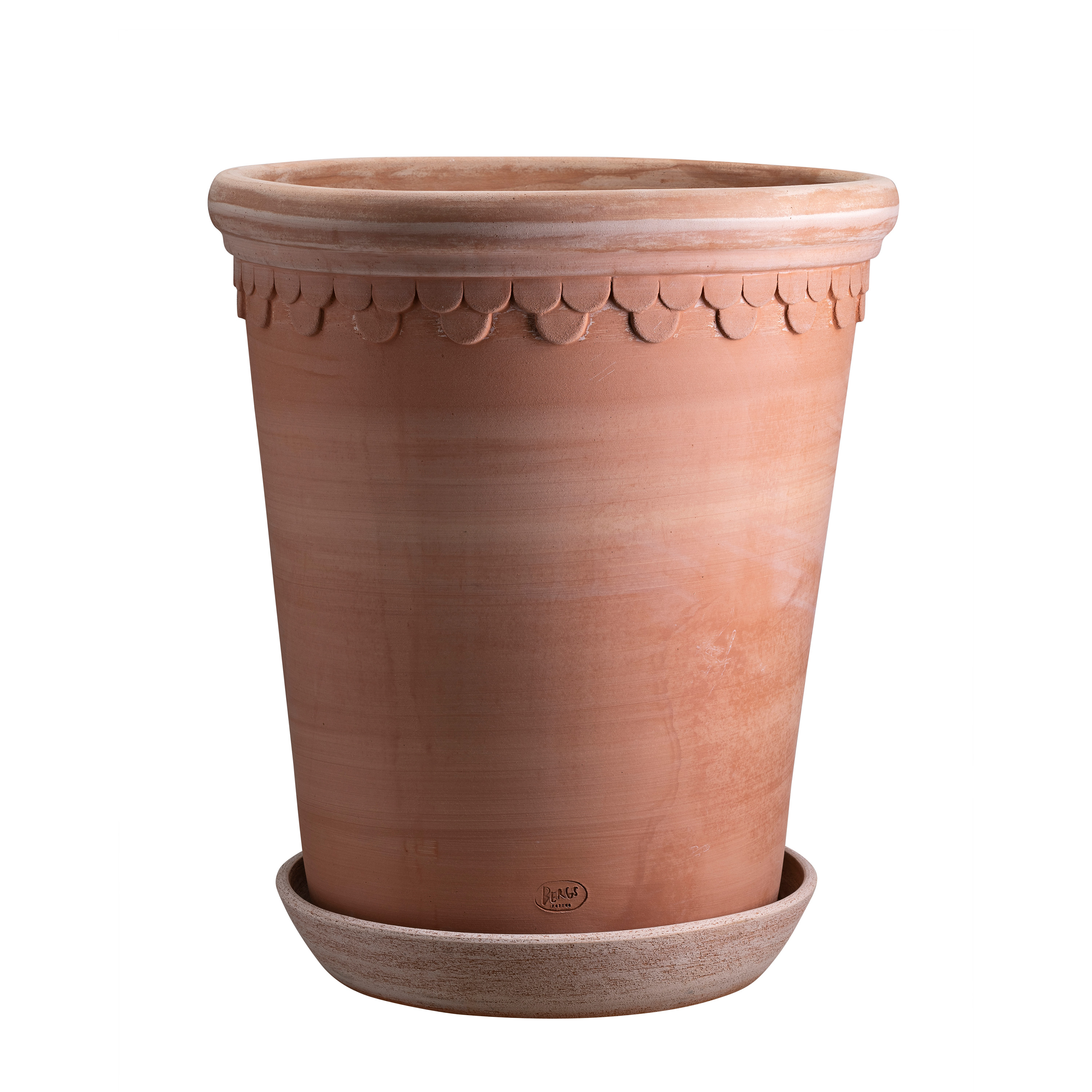 Københavner Tall Kruka med fat Raw Rosa Terracotta Ø18