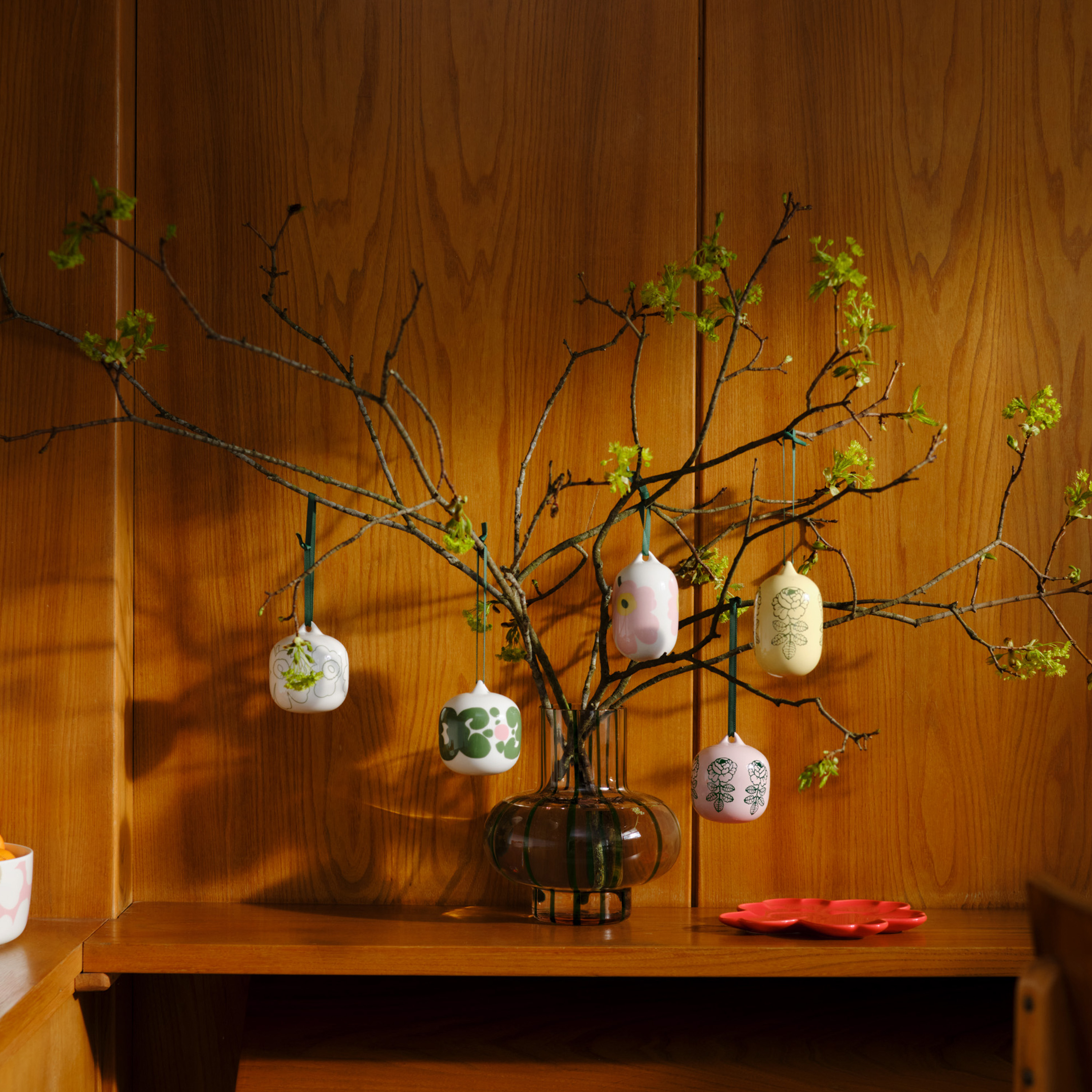 Marimekko Dekoraatio Pinkki/Vaaleankeltainen/Vihreä