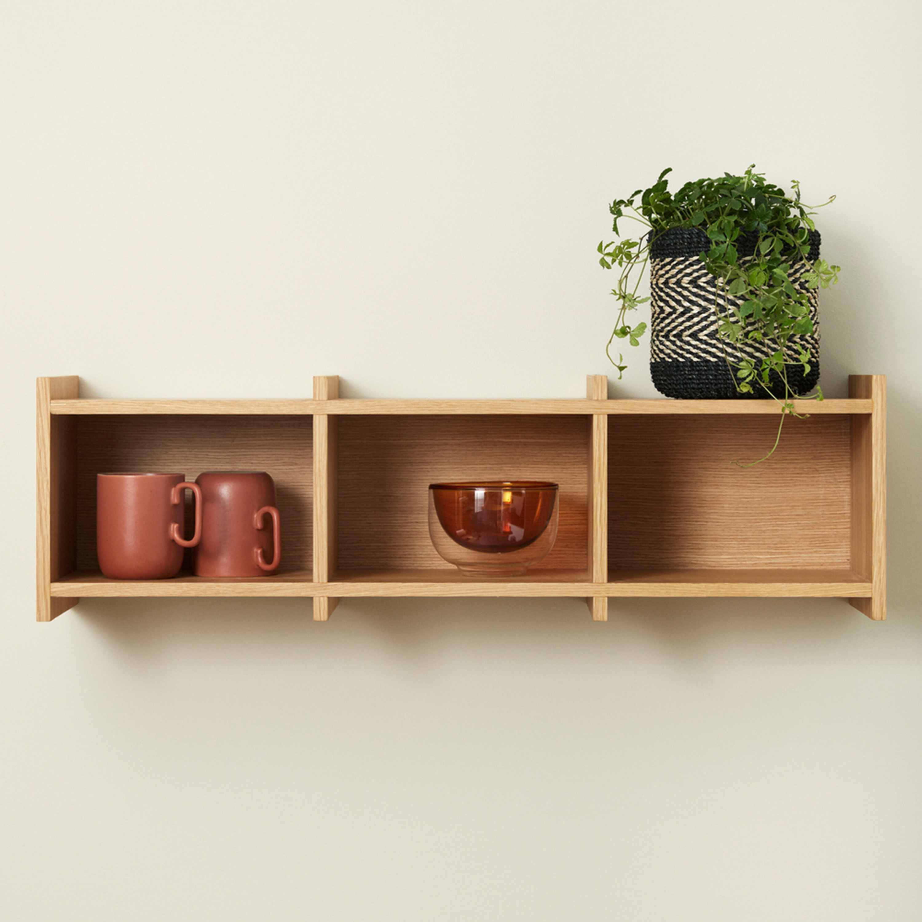 Hübsch Focal Regaleinheit Natural 80x23