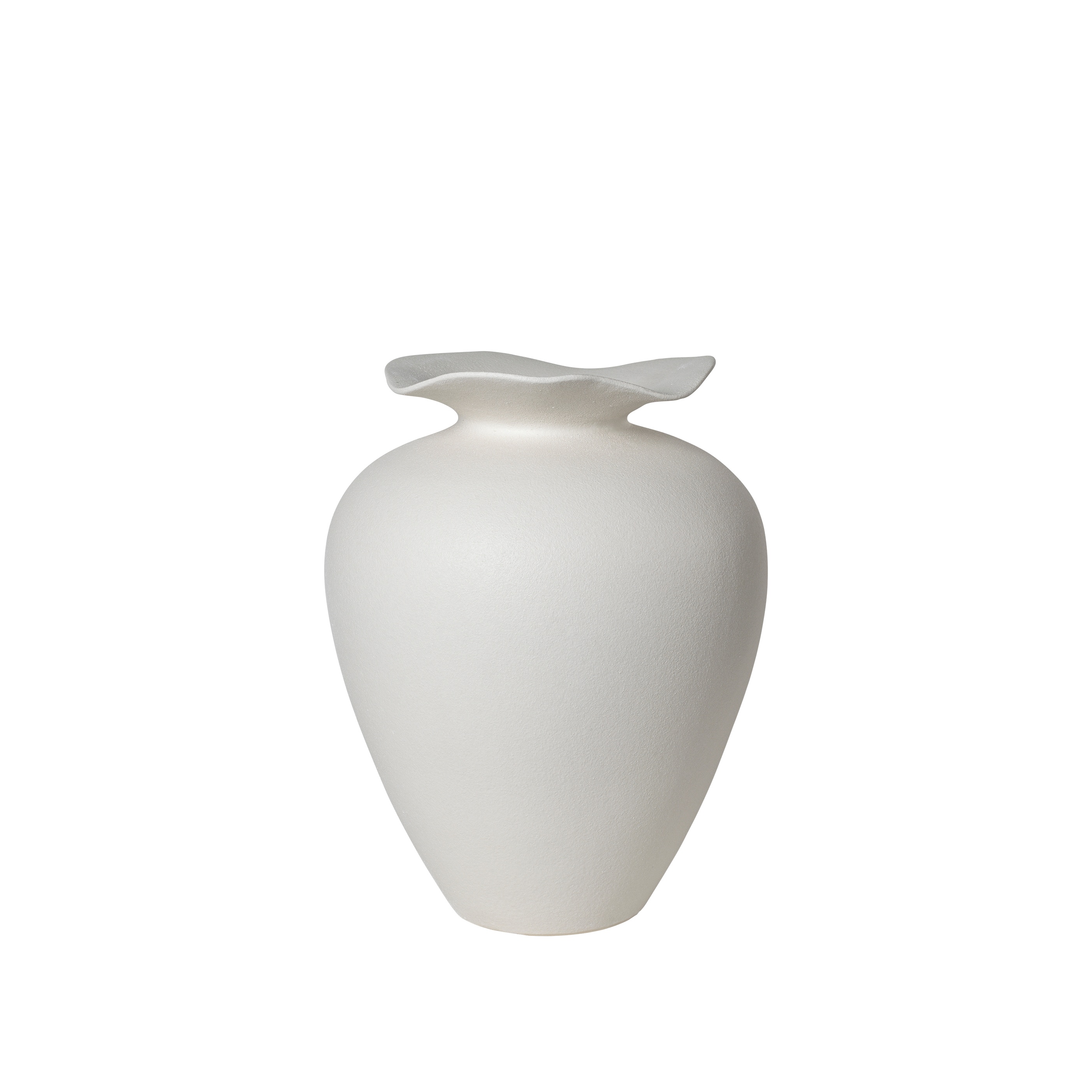Broste Copenhagen - Florentina Vas Off White L - Vit