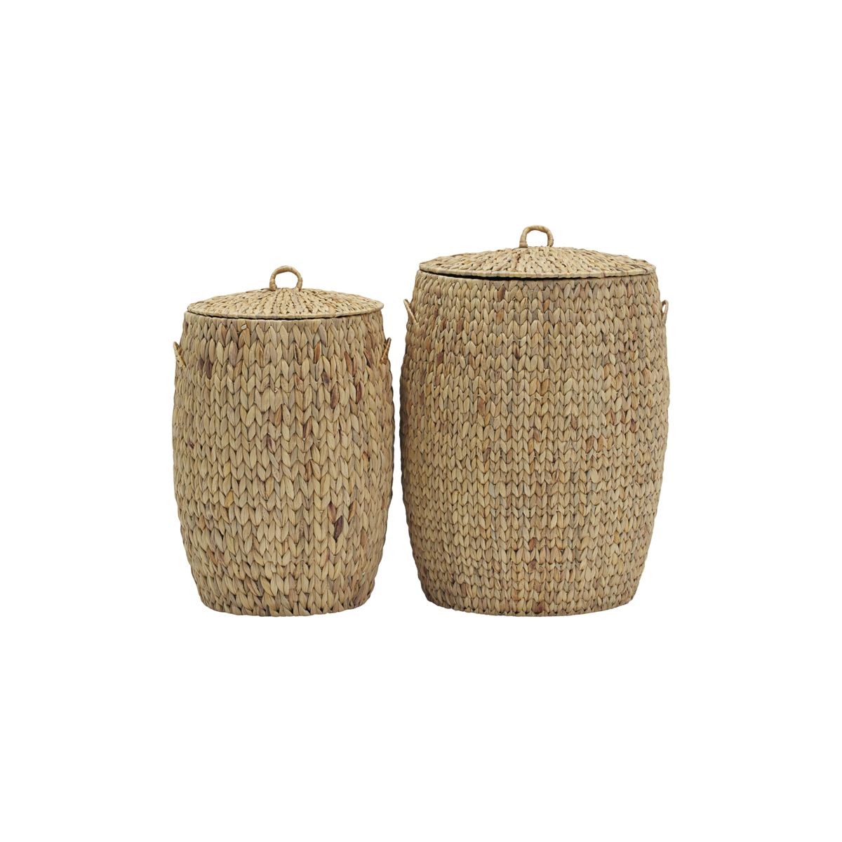 House Doctor - Laun Korg Natur 2-pack Beige - Handvävd vattenhyacint - Vaatekaapit & Pyykkikorit