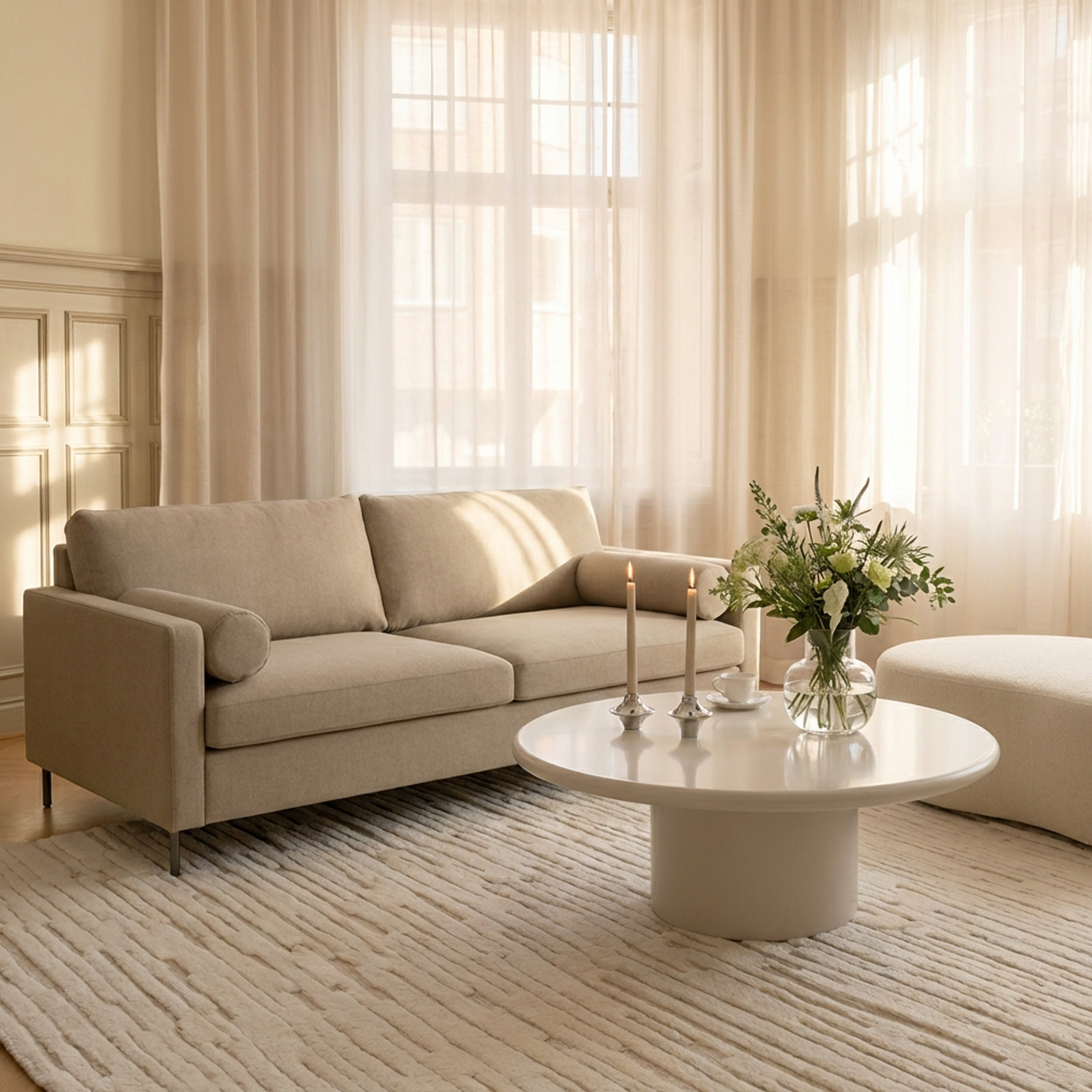 Sleepo Collection Åre 2-Sitzer Sofa Beige 177cm