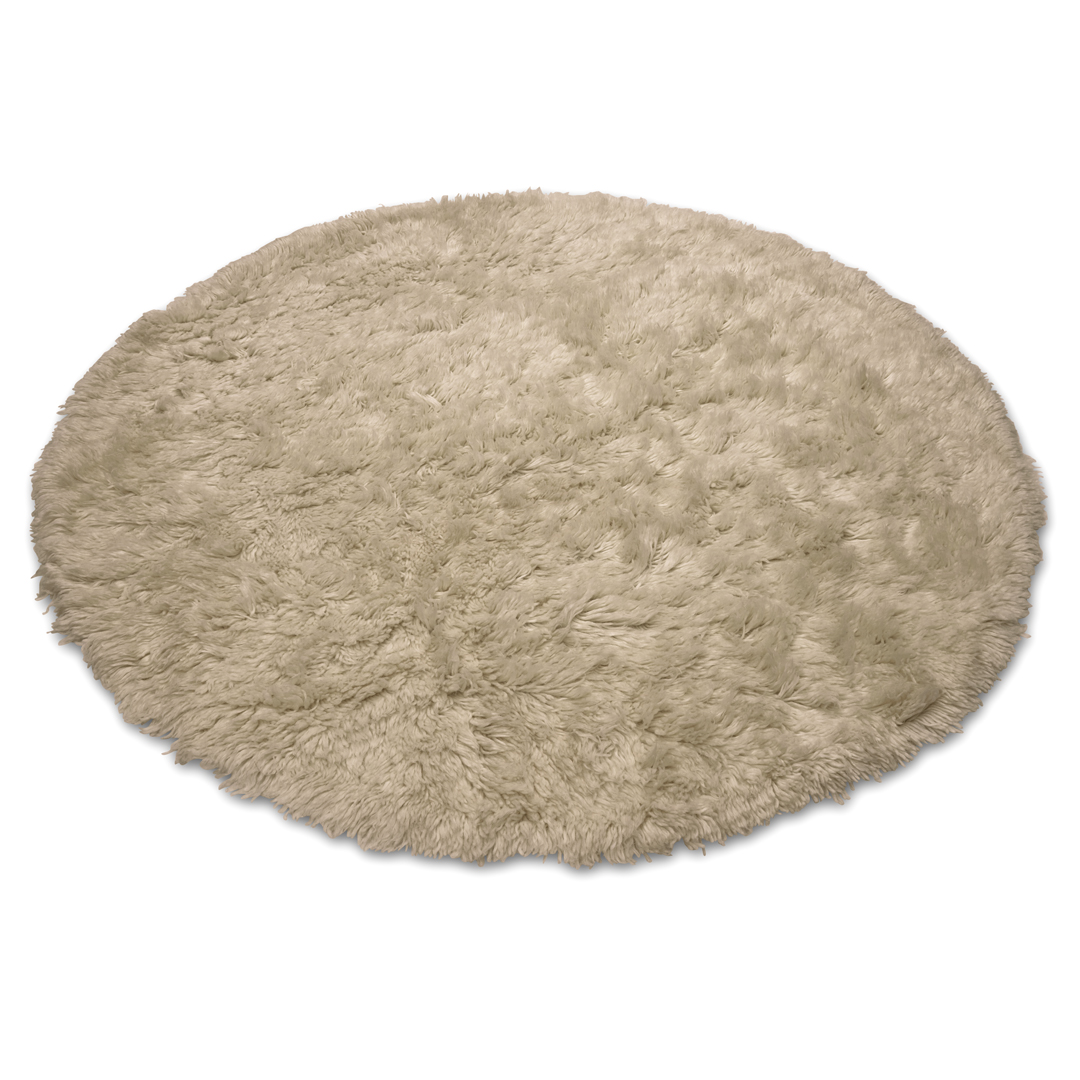 Classic Collection Cloudy Wollteppich Beige Ø160