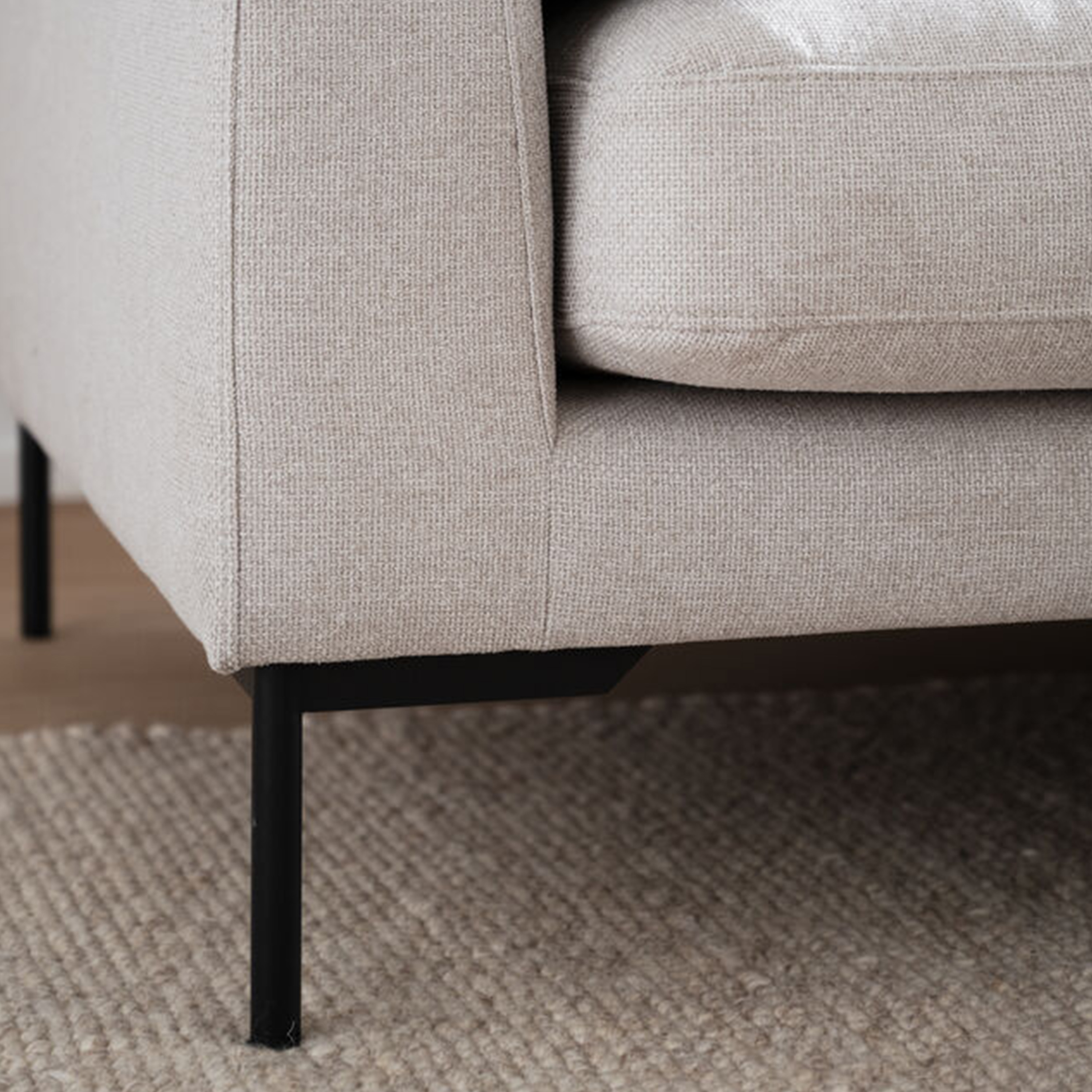 Rowico Home Corwin 3,5-sits Soffa Schäslong Höger Beige