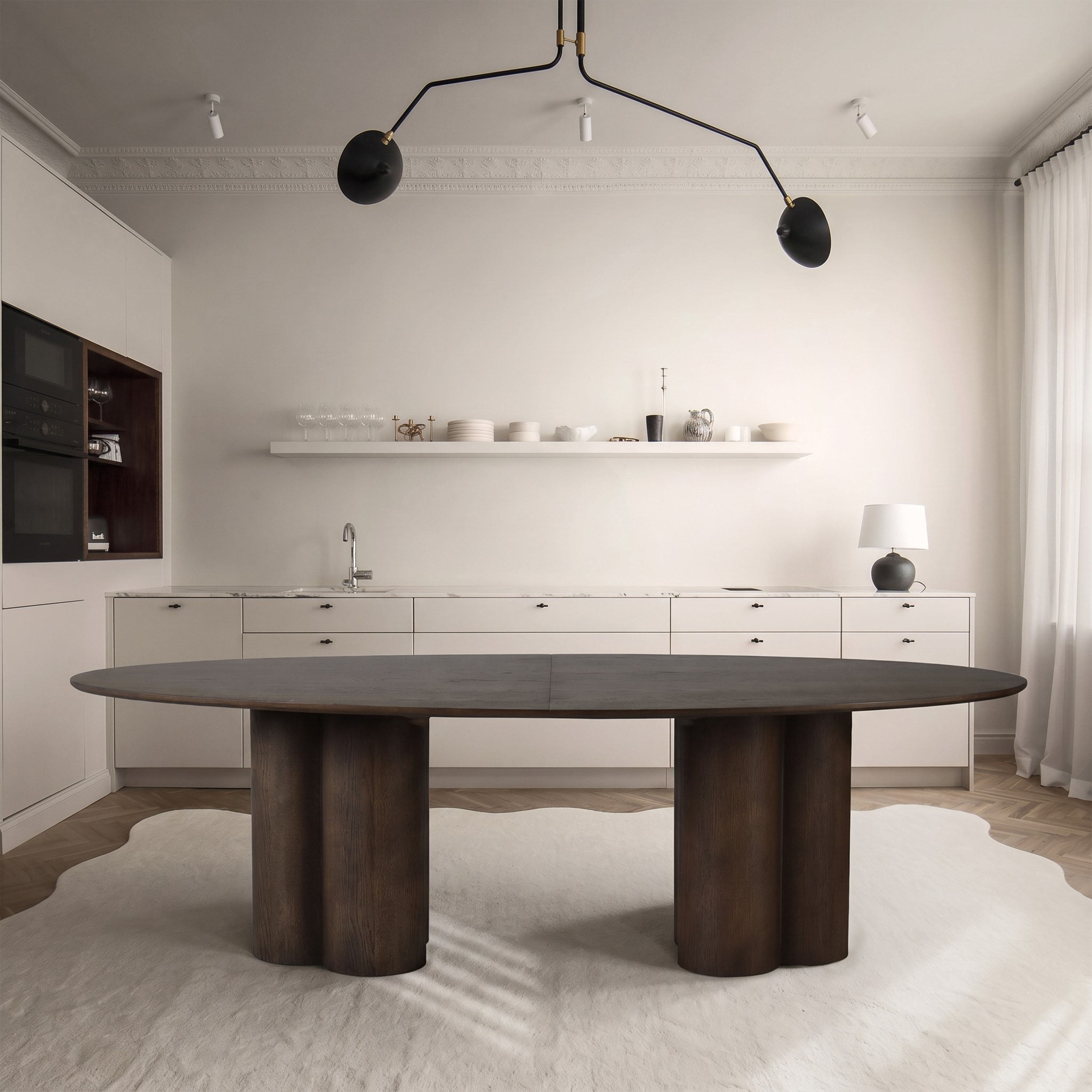 Laura Spisebord Brunbeiset Eik 240+50