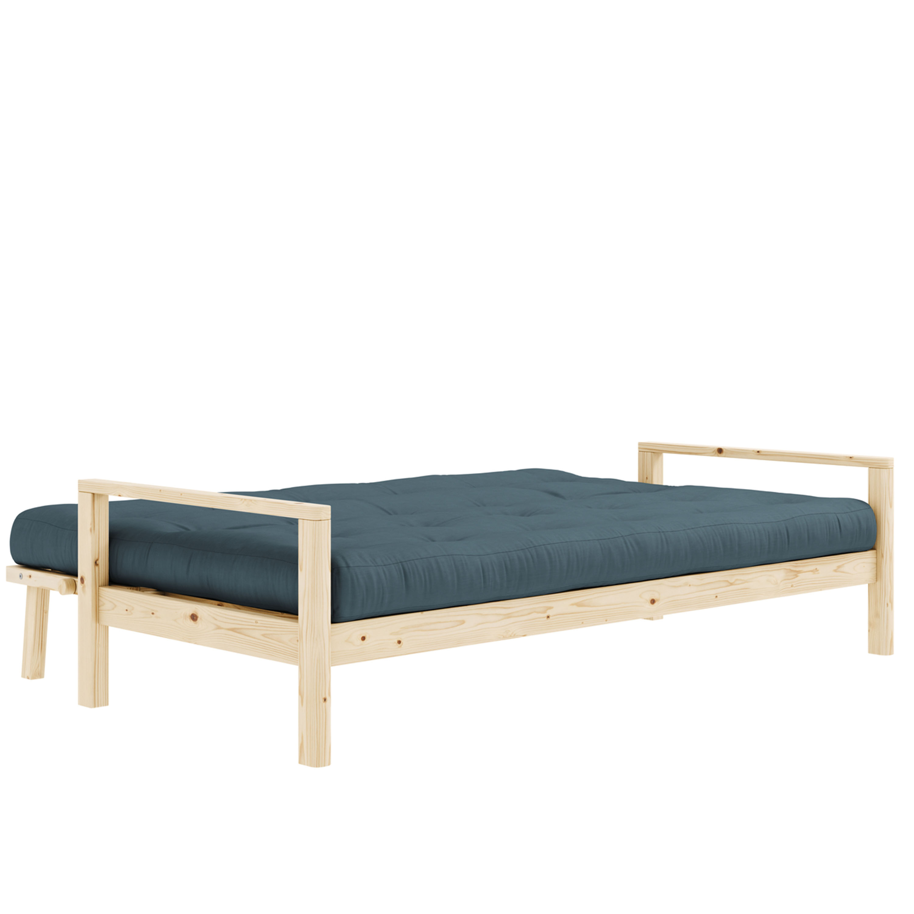 Karup Design Knob Schlafsofa Natur/Petrolblau 130cm