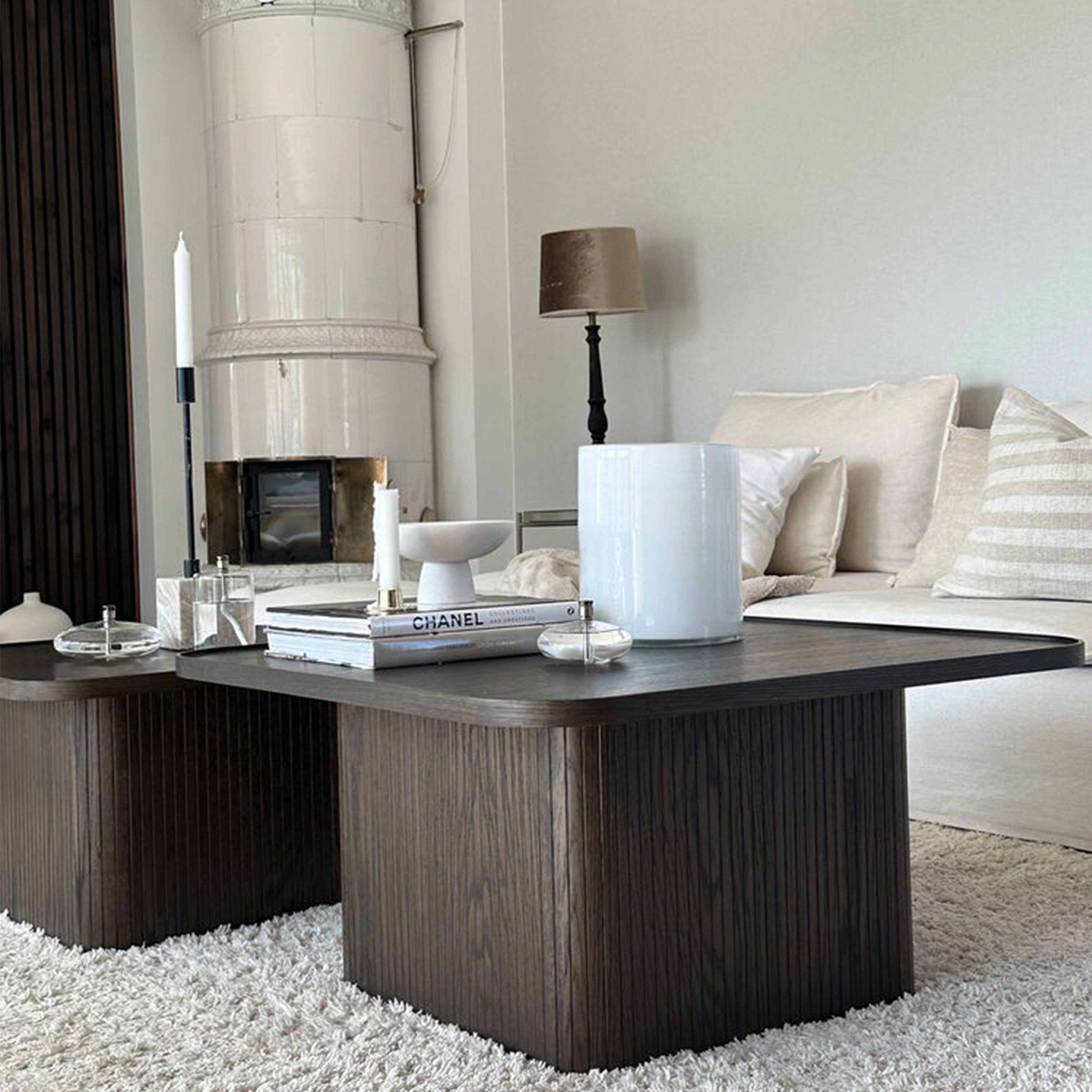 Rowico Home Sullivan Couchtisch Braune Eiche 60x60