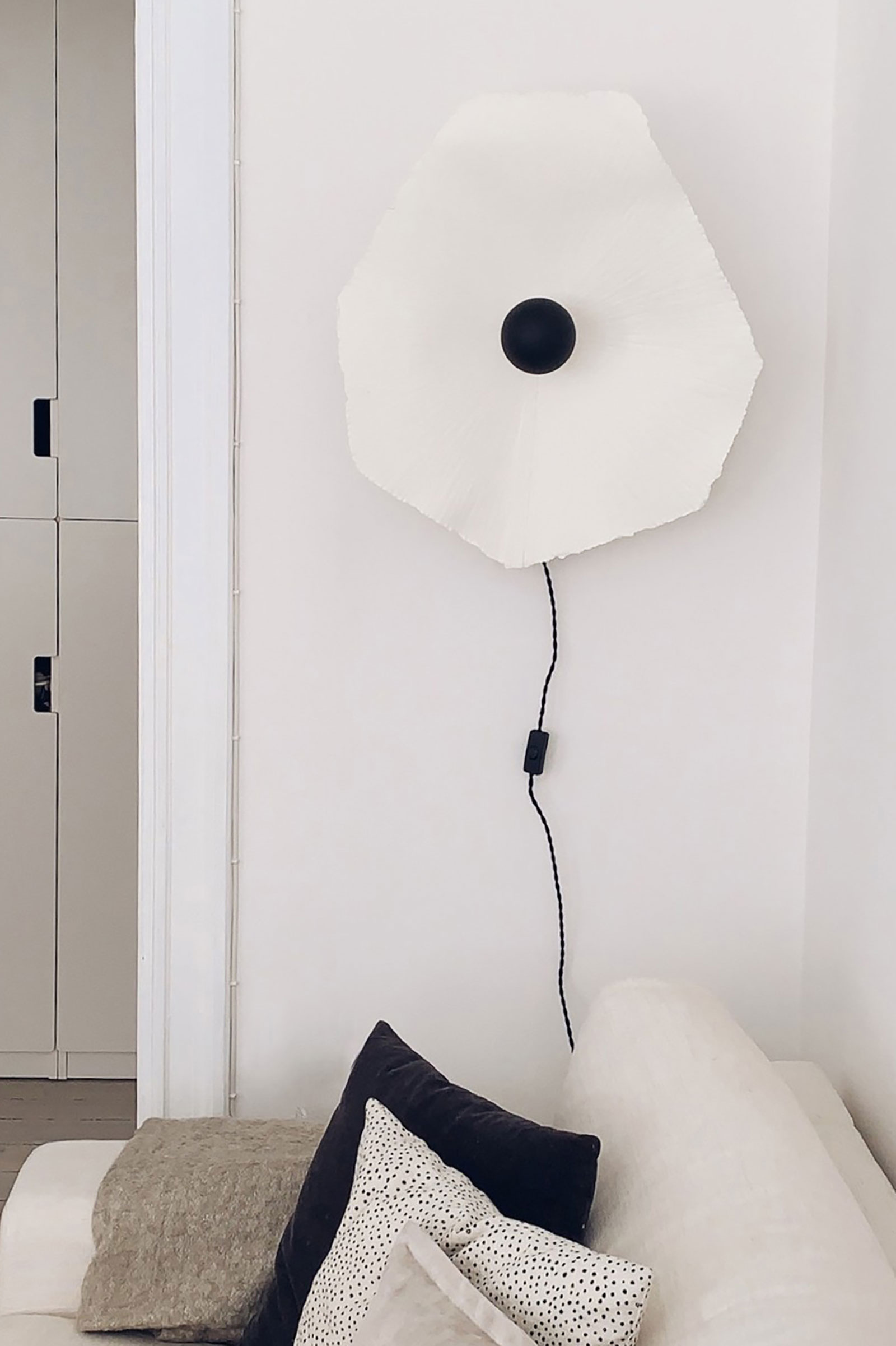 Globen Lighting Tropez Seinäplafondi Valkoinen/Musta Ø60