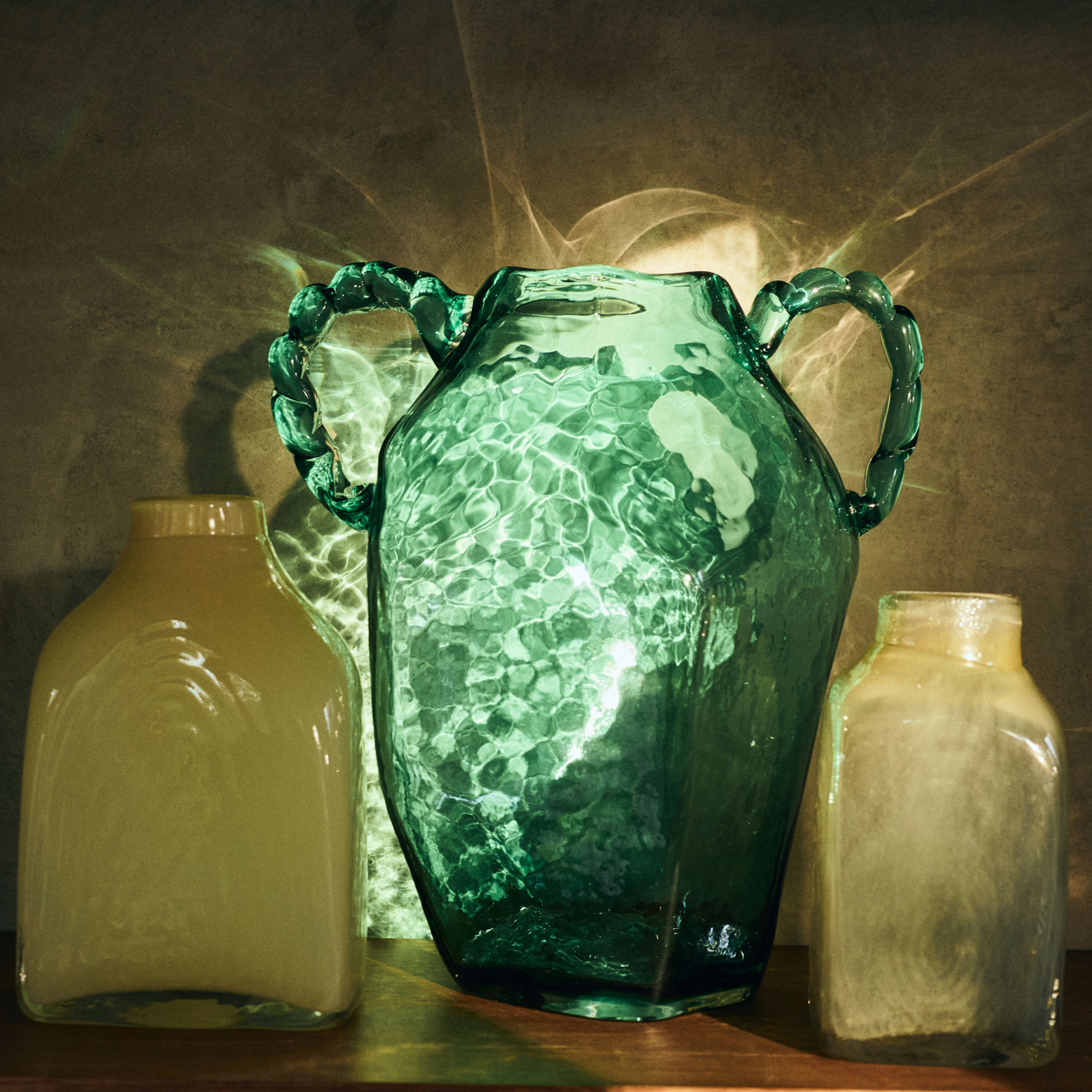 HKliving Atelier Glasvas Pale Green Small