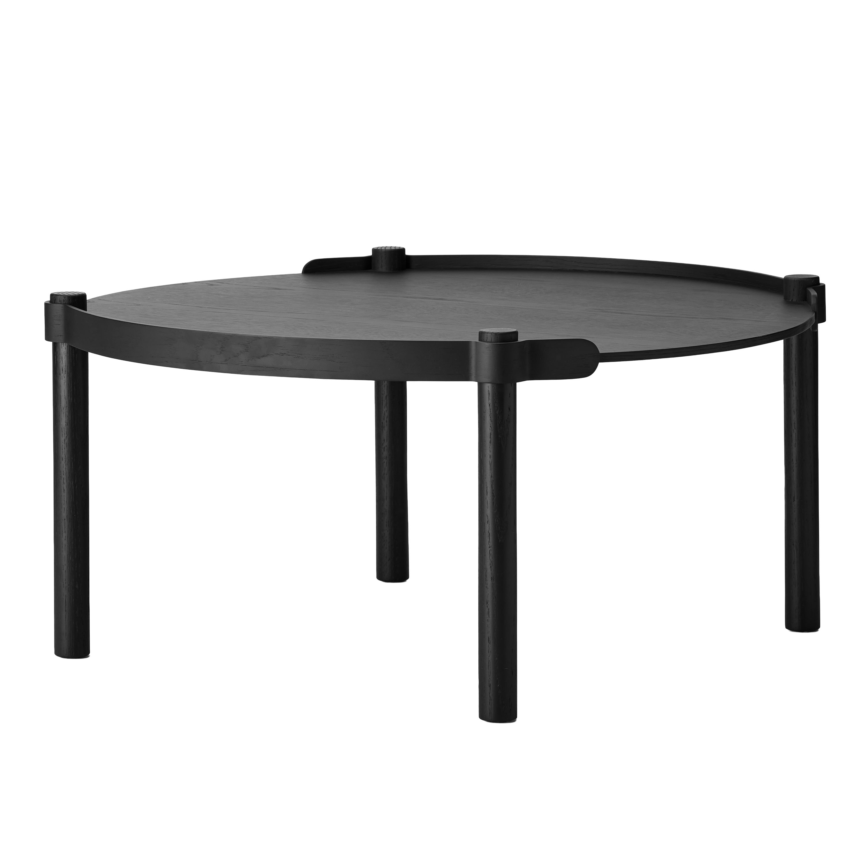 Woody Sofabord Svart Beiset Eik 80cm