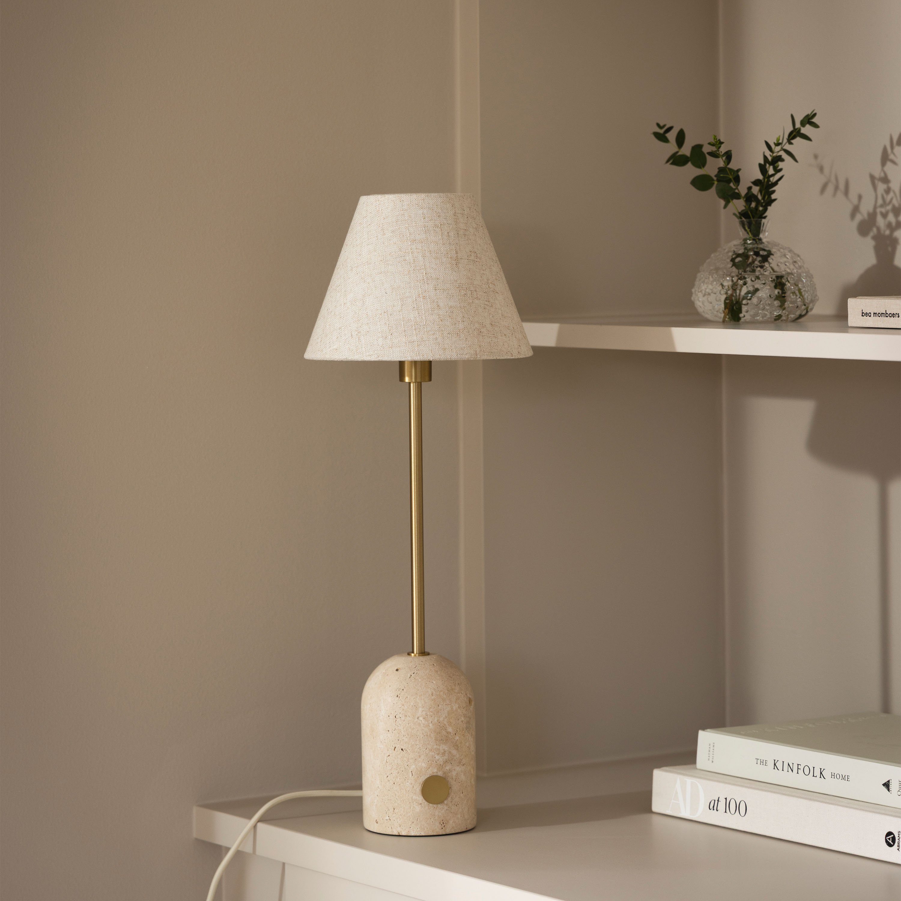 Globen Lighting Gino Bordslampa Travertin 20