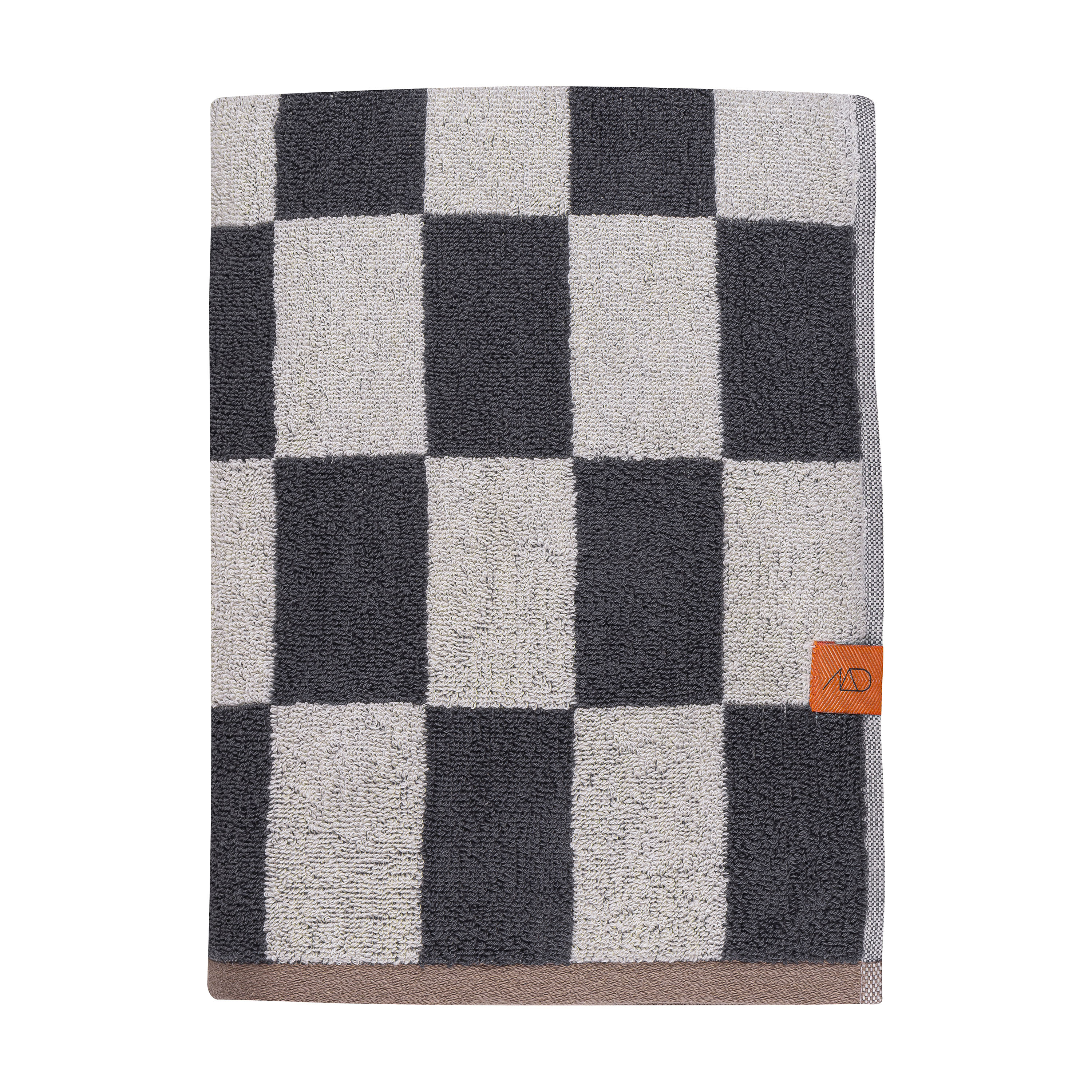 Retro Handtuch Dunkelgrau 70x133