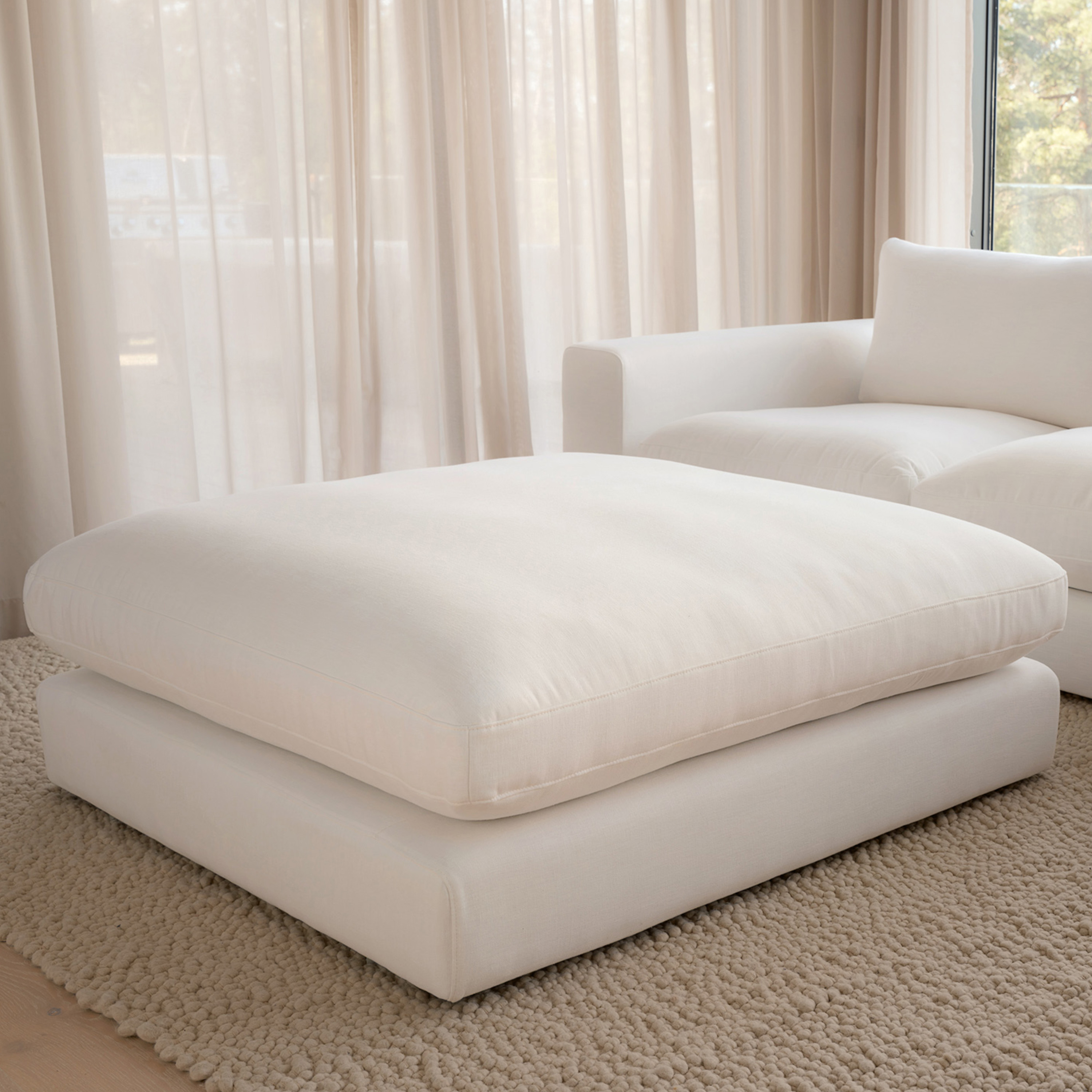 Sleepo Collection Capri Fussbank Weiß 120x115