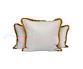 Pienza Kuddfodral Linne Beige/Gul 40x80