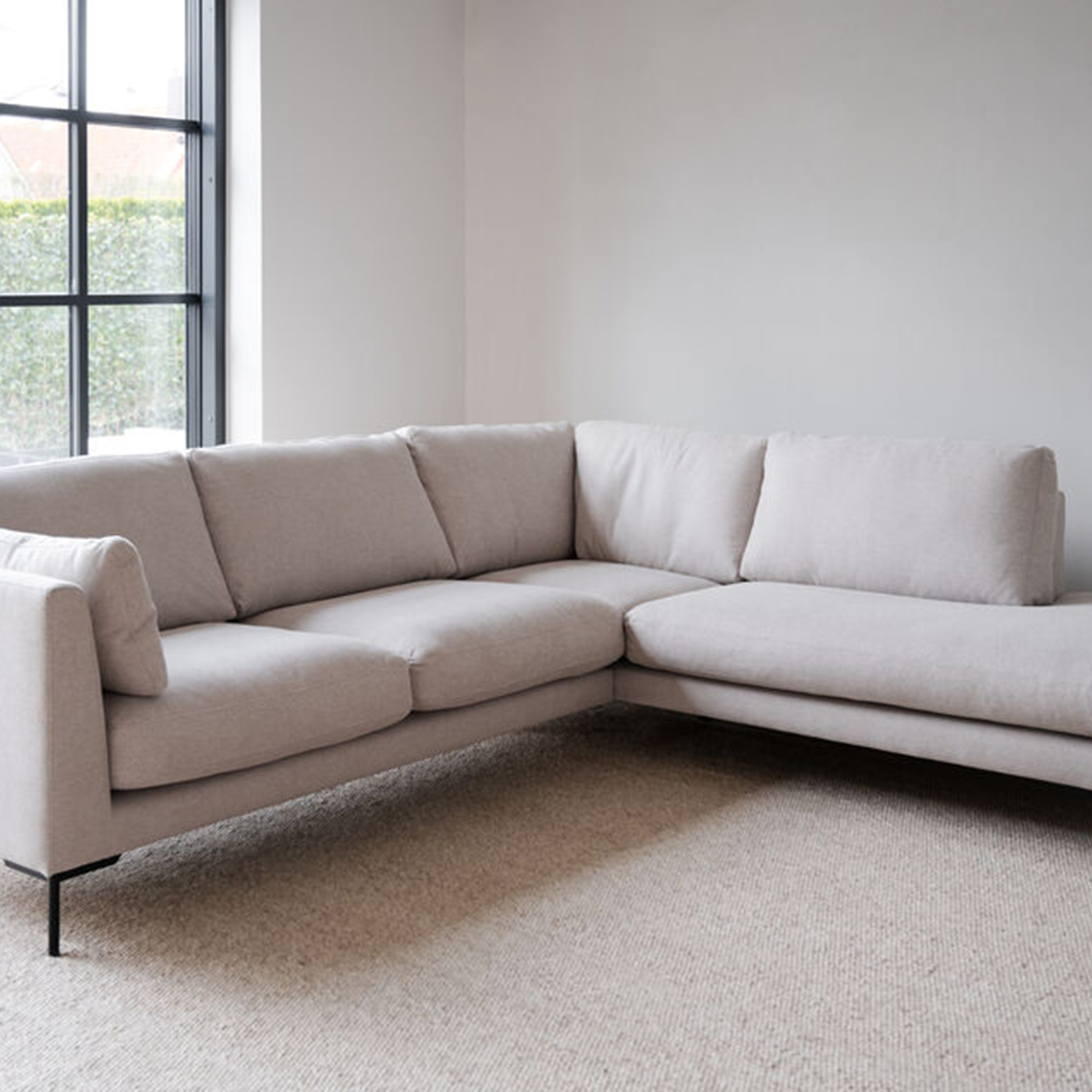 Rowico Home Corwin 2,5+2,5-sits Hörnsoffa Höger Beige