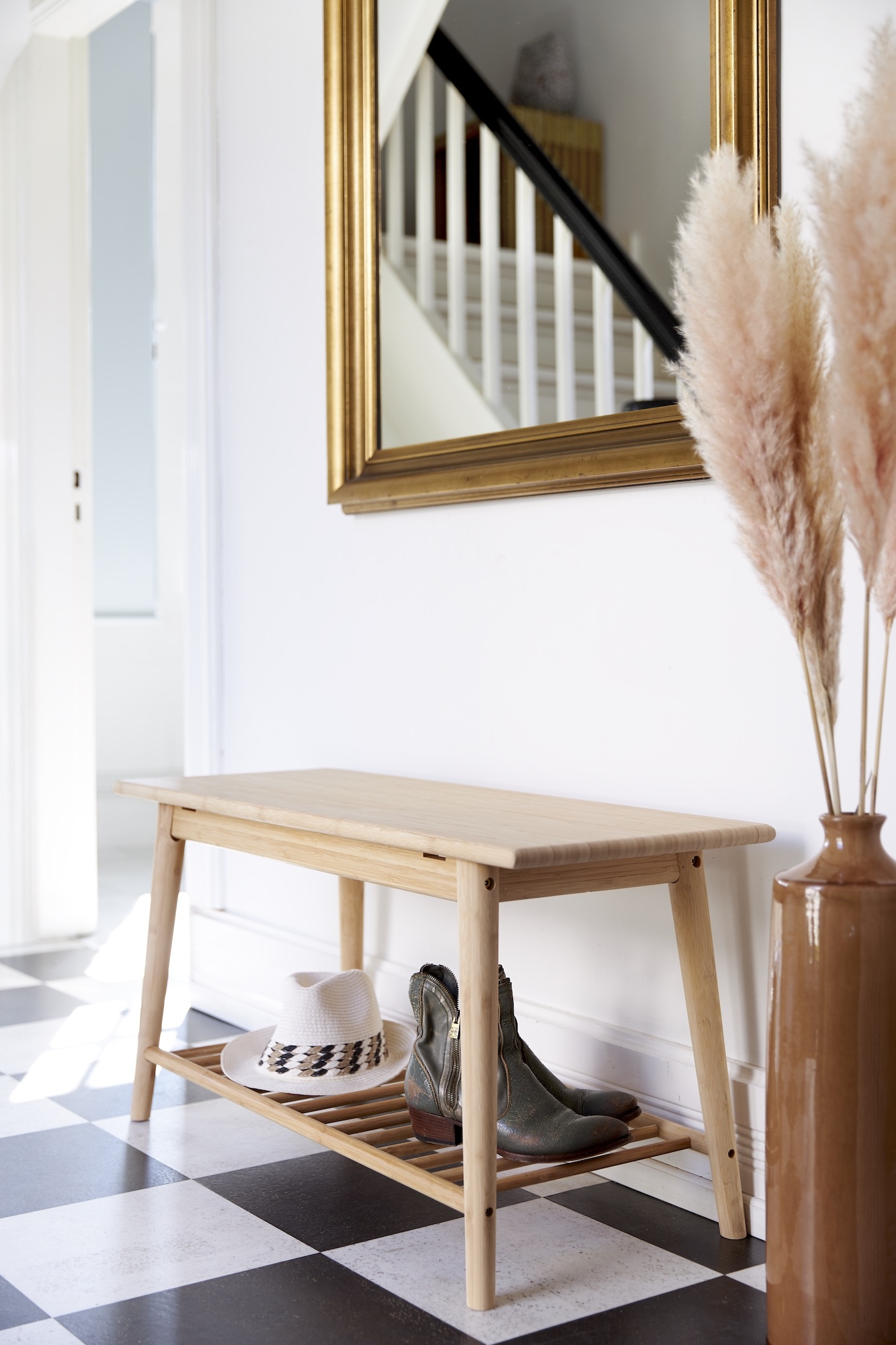 Cinas Noble Benk Bambus 90cm