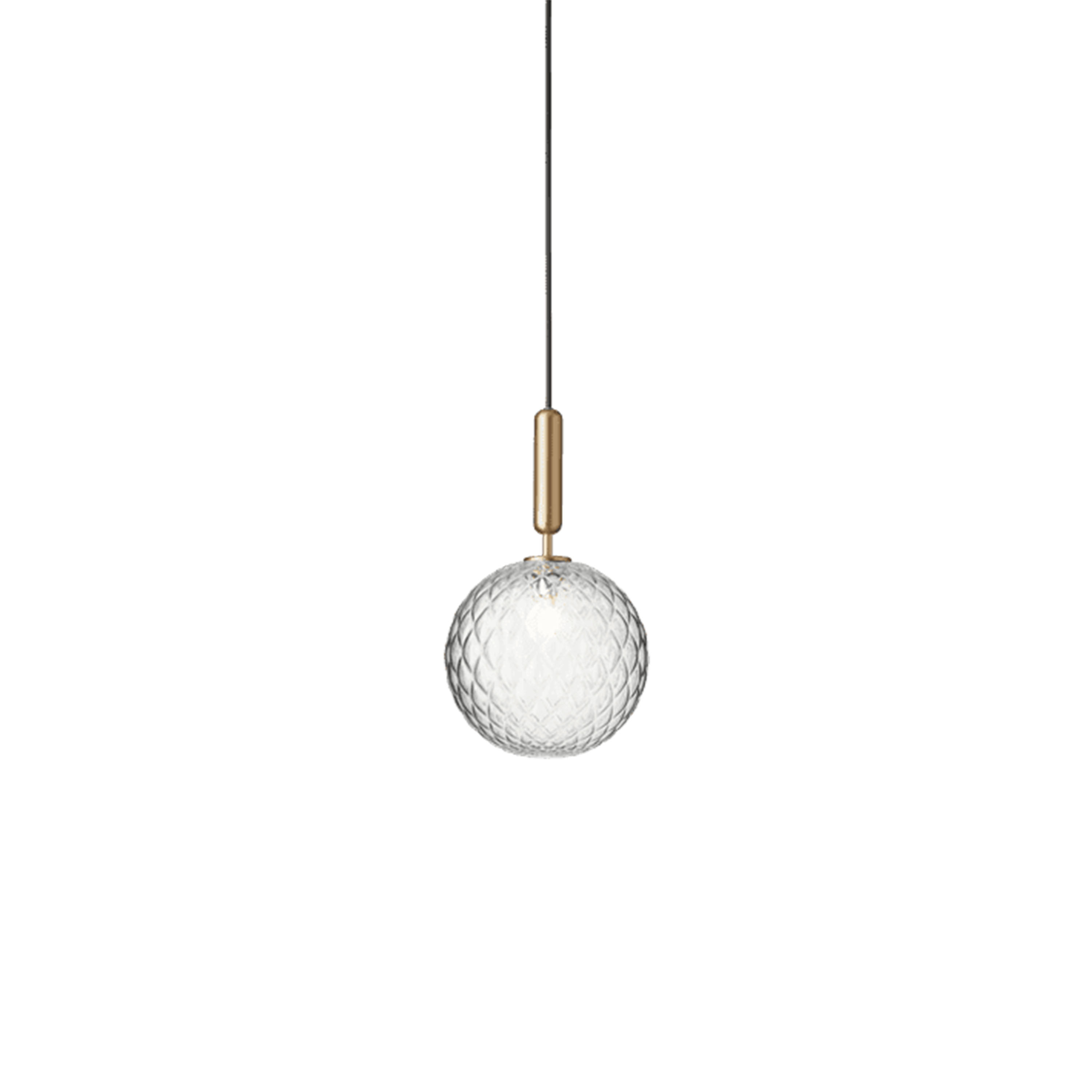 Miira 1 Taklampa Brass/Optic Clear Ø20
