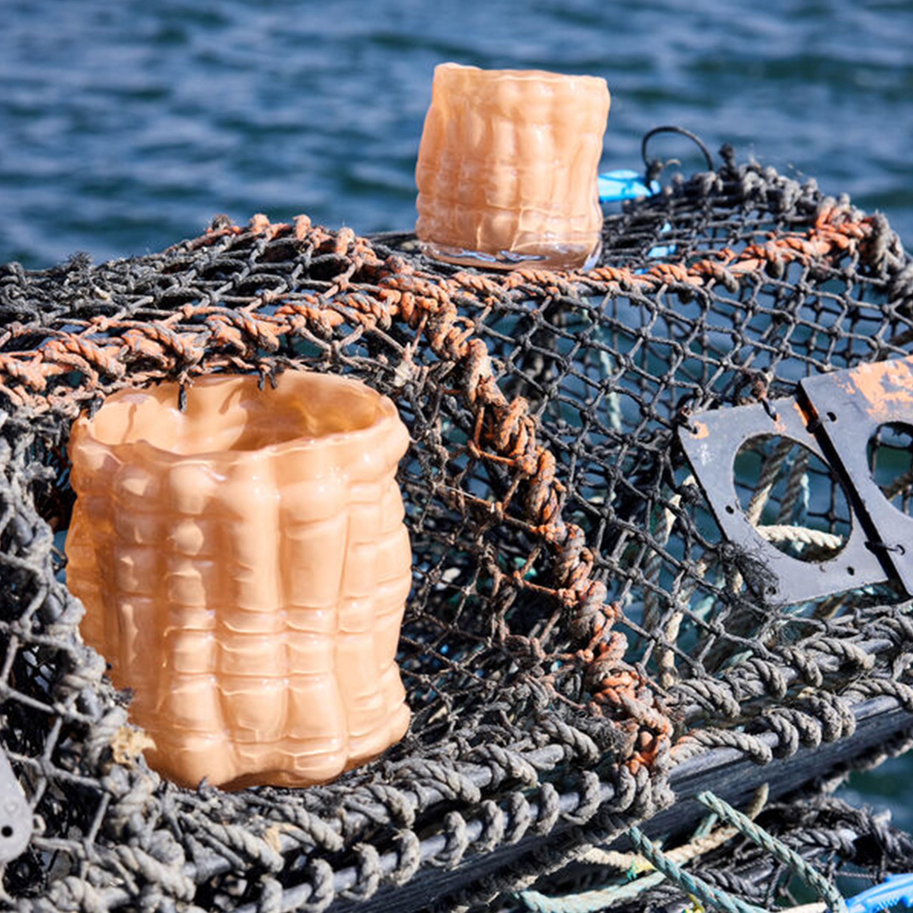 Byon Laranne Ljuslykta Peach 10cm