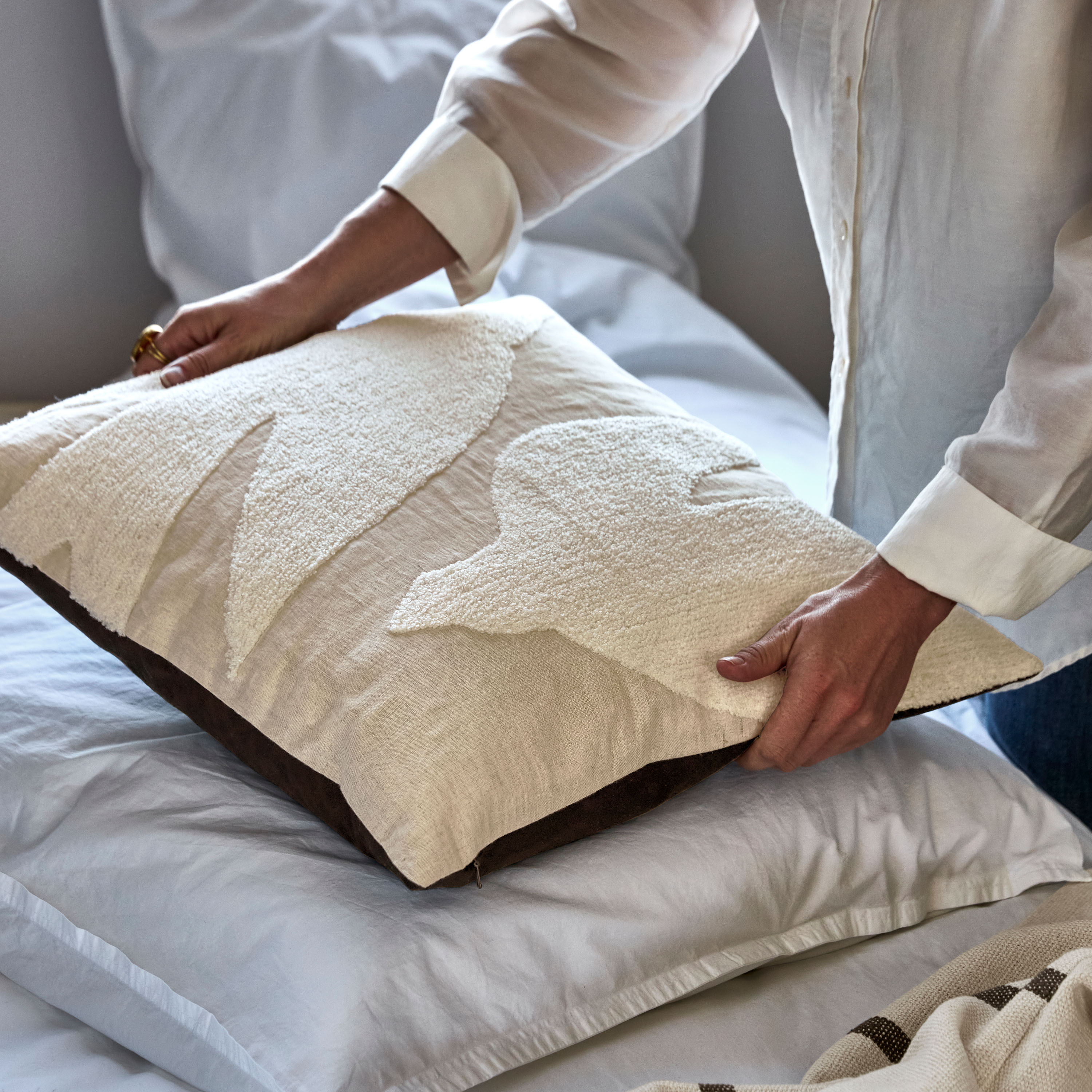 House Doctor Fly Kissenbezug Offwhite 50x50