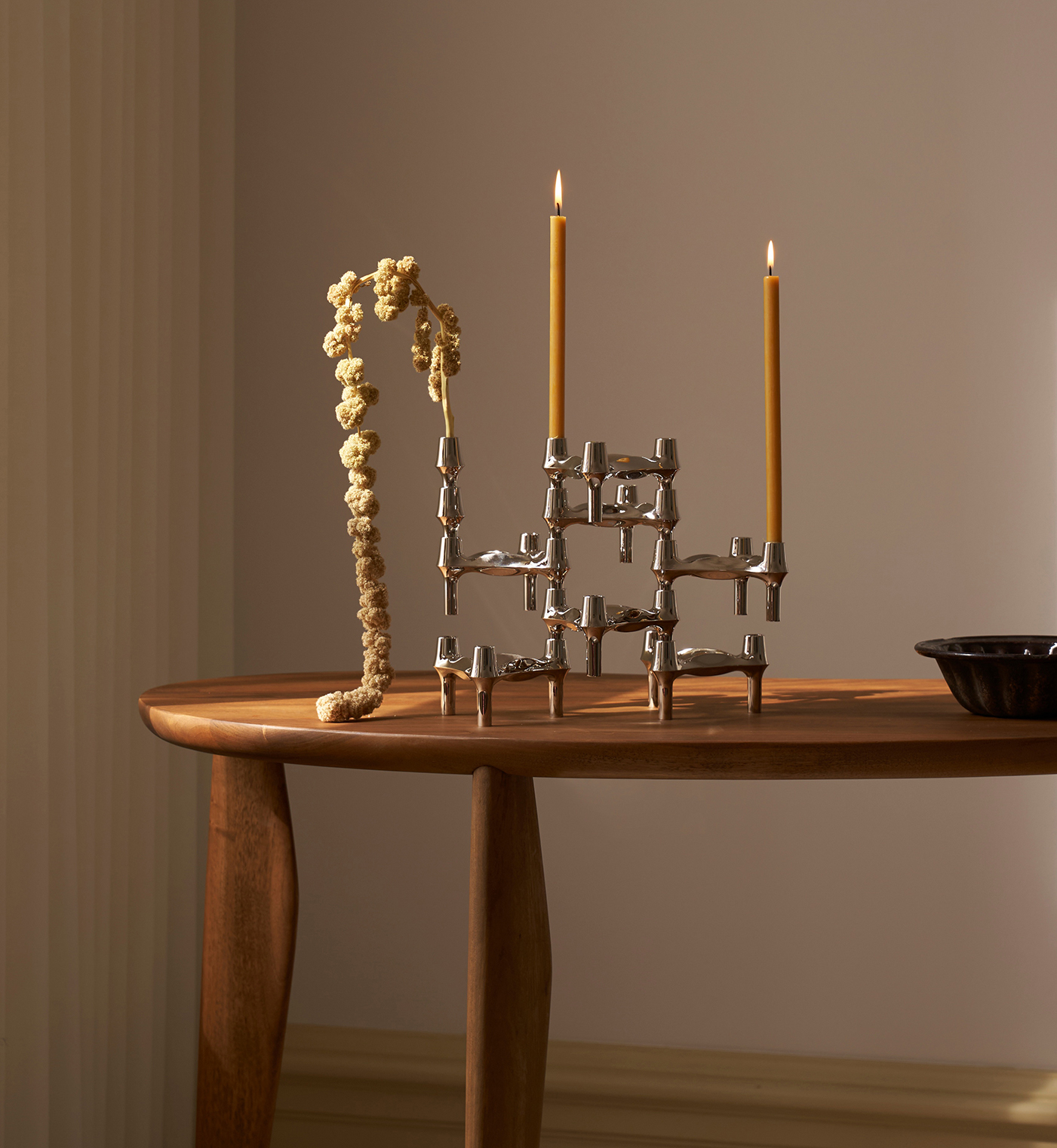 Stoff STOFF Nagel BMF Kynttilänjalka Chrome 3-pakkaus