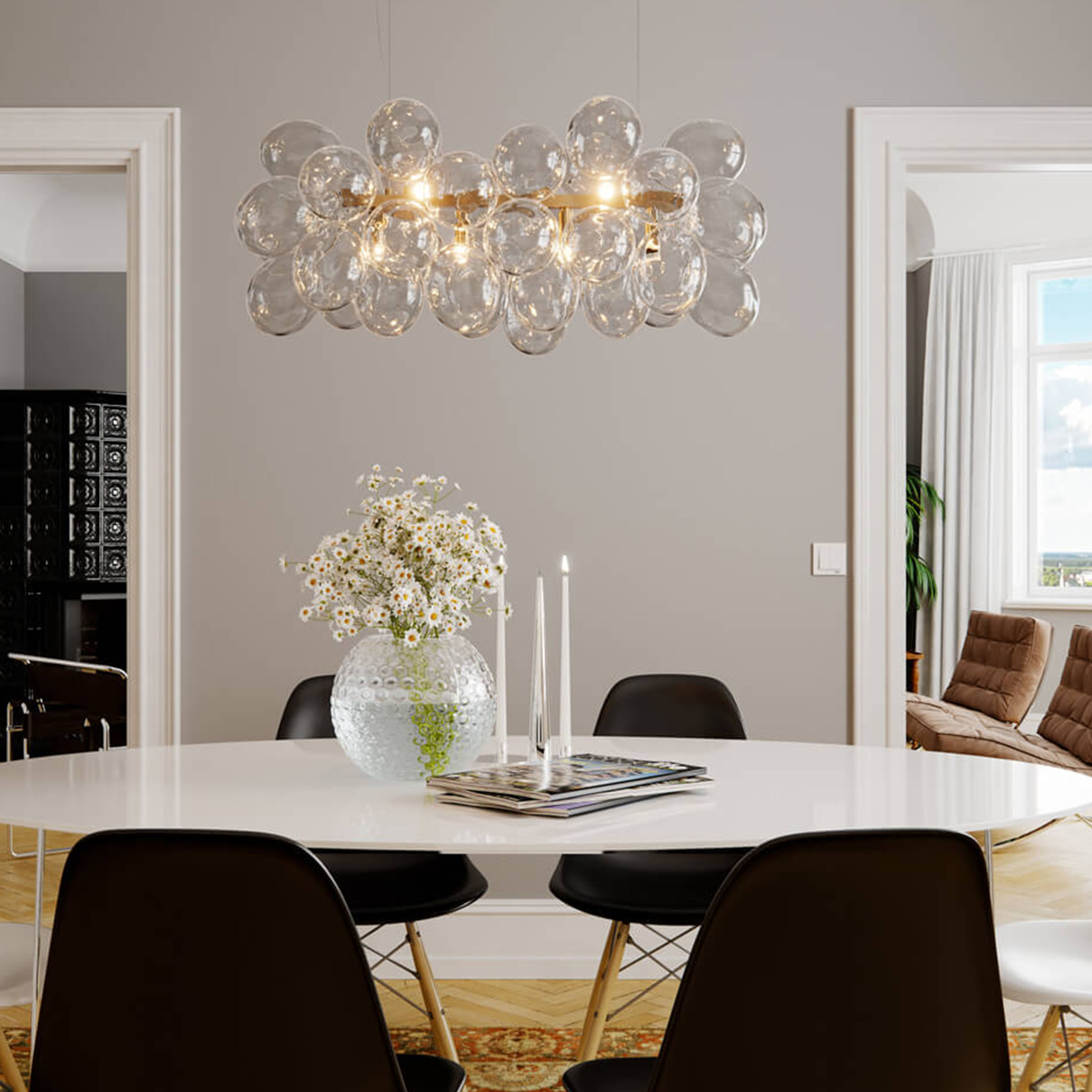 By Rydéns Gross Bar Taklampa Mässing/Klar