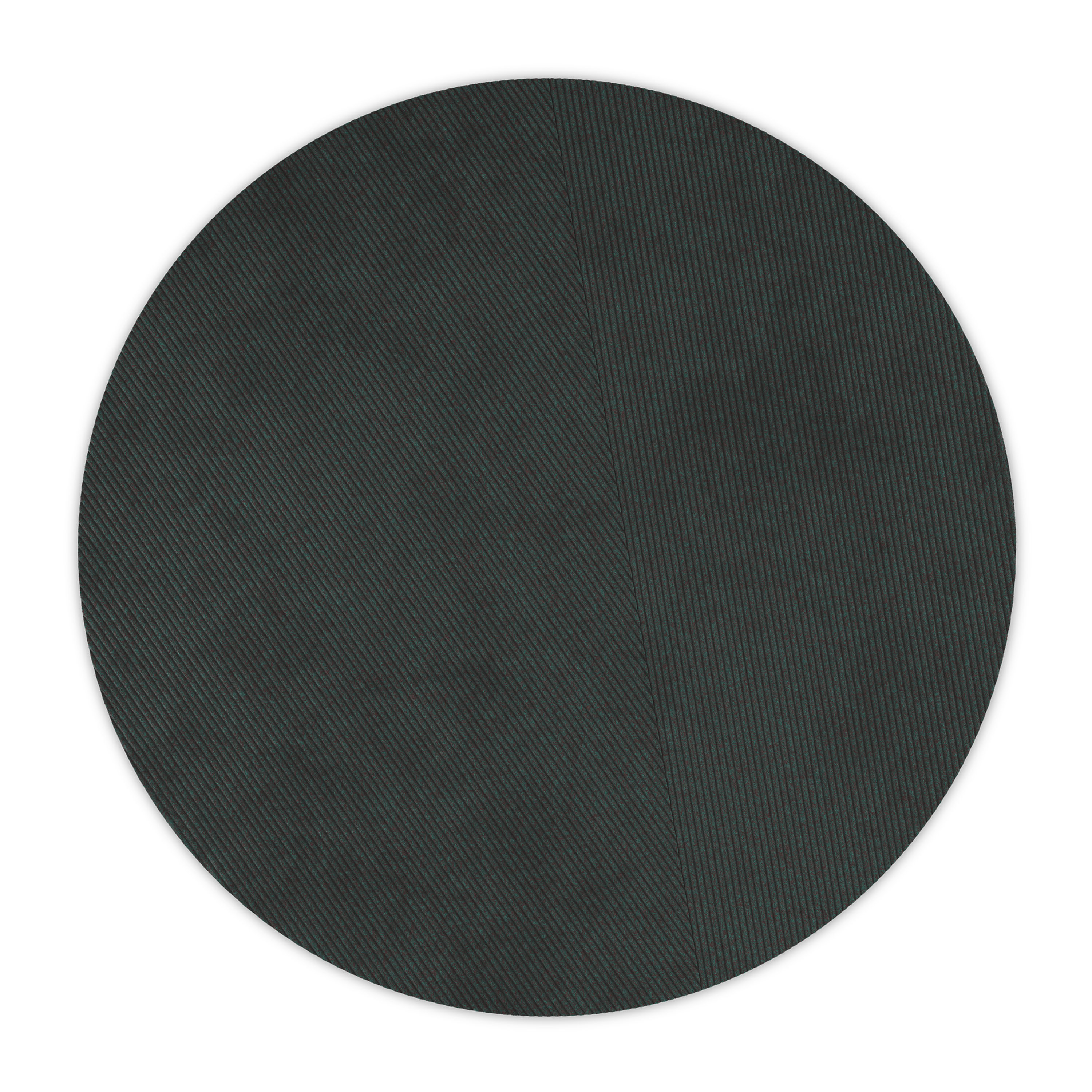 Row Rund Ullmatta Dark Green Ø270