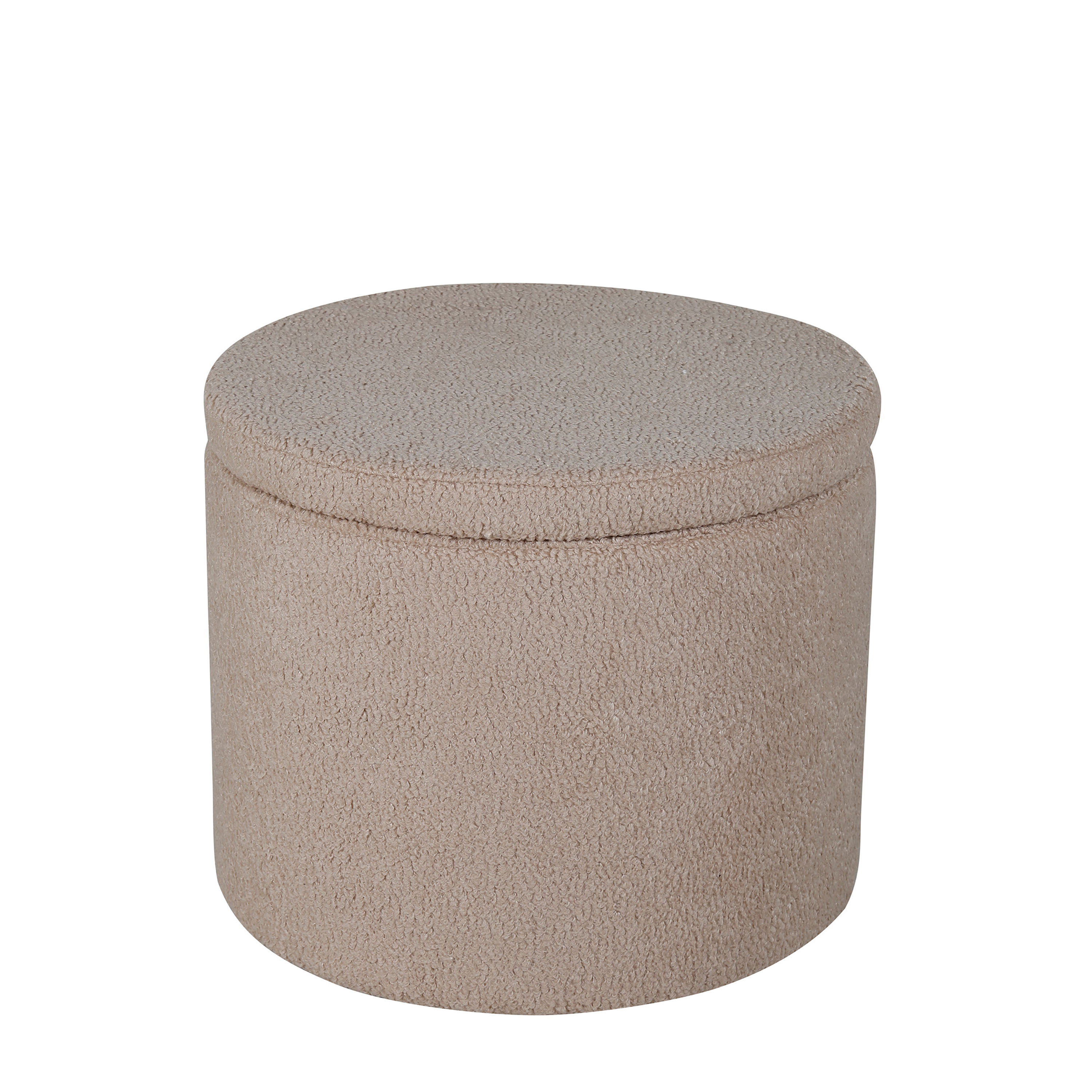 Dunken Sittpuff Förvaring Teddy Beige