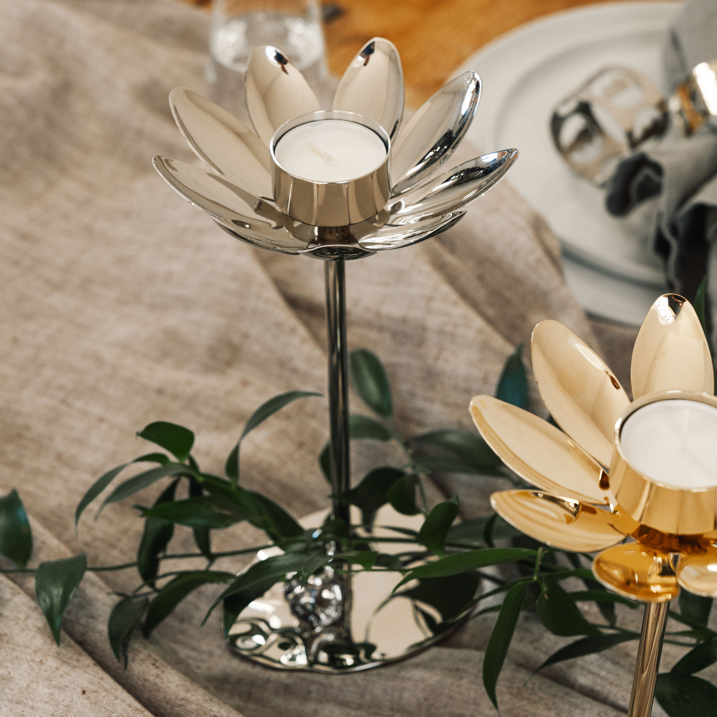 Hilke Collection Hilke X Mumin &amp; Snorkfröken Ljusstake Silver