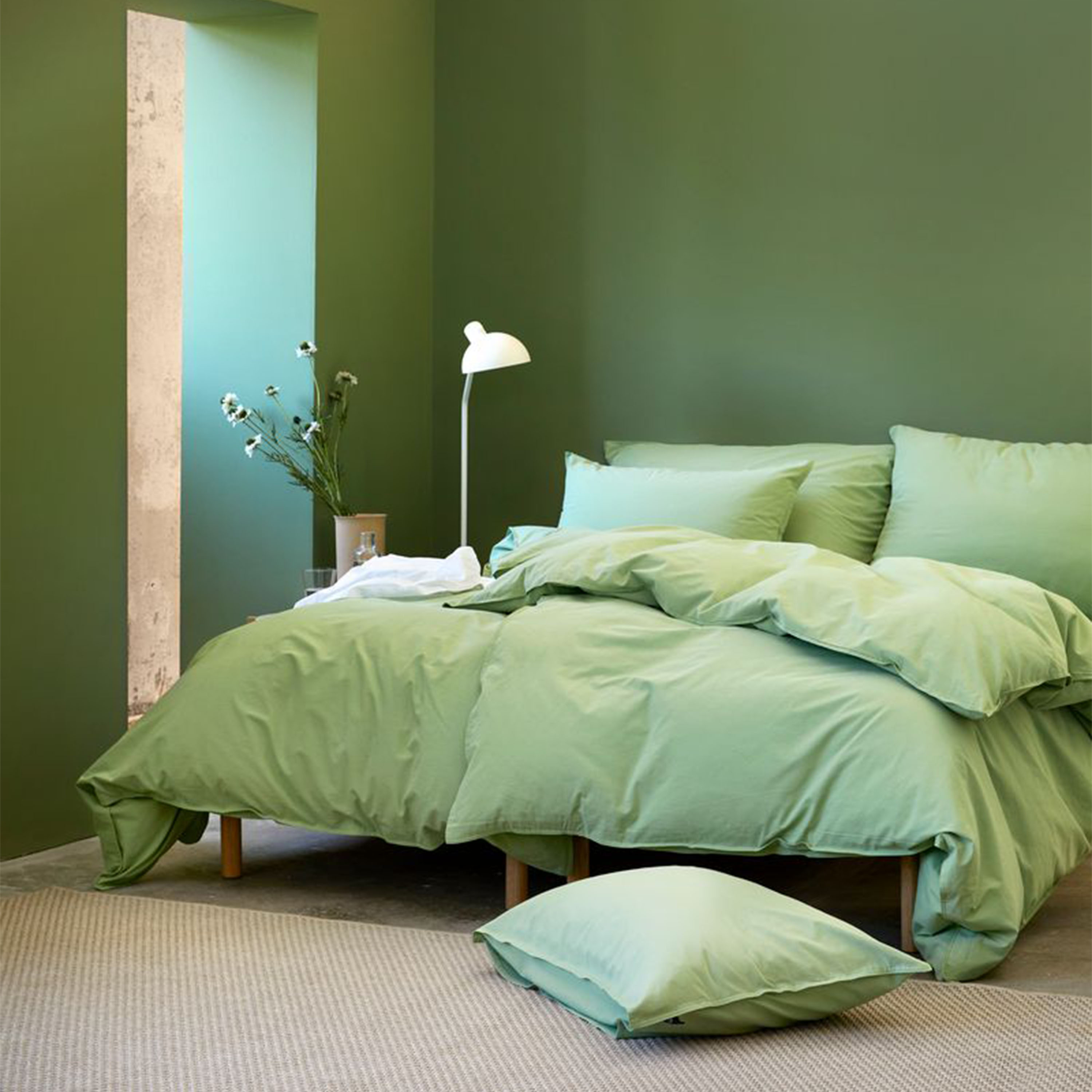 Høie Frøya EKO Örngott Vårgrön 50x60